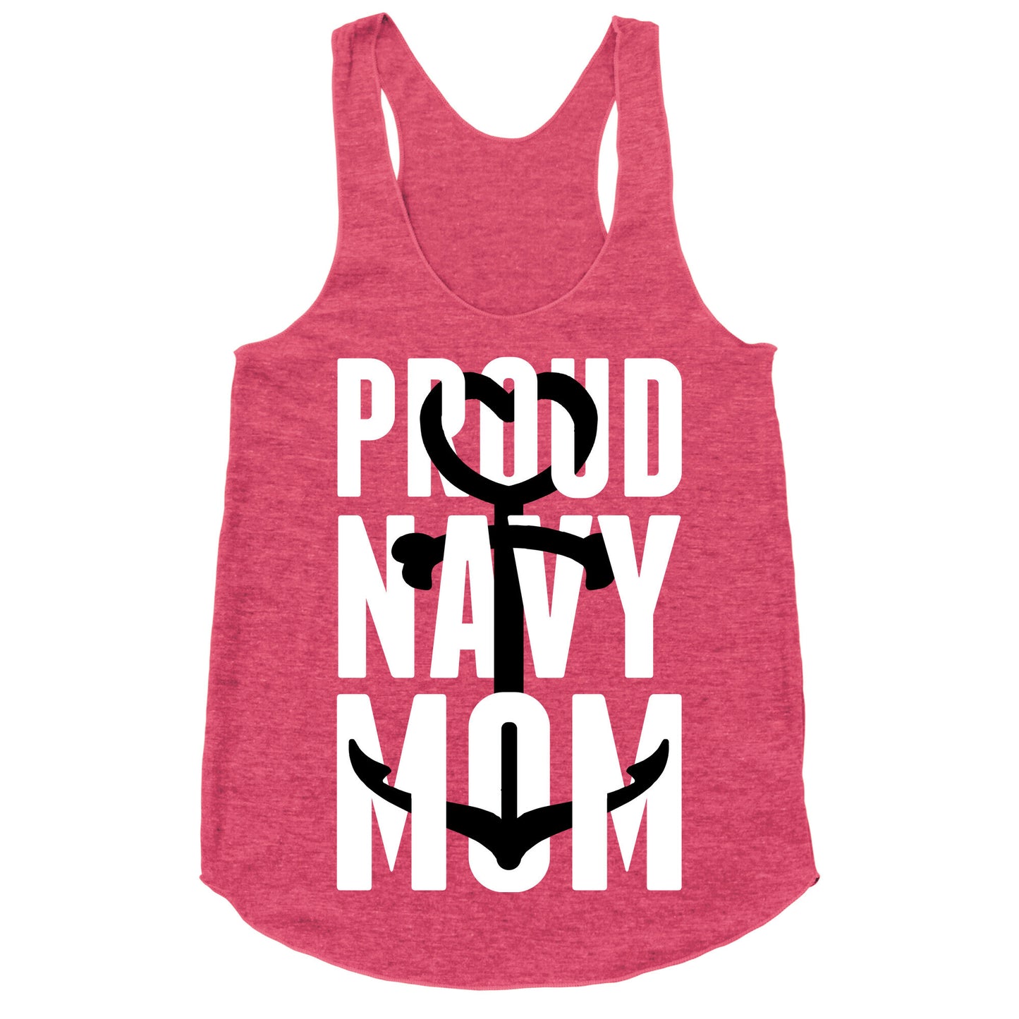 Proud Navy Mom Racerback Tank