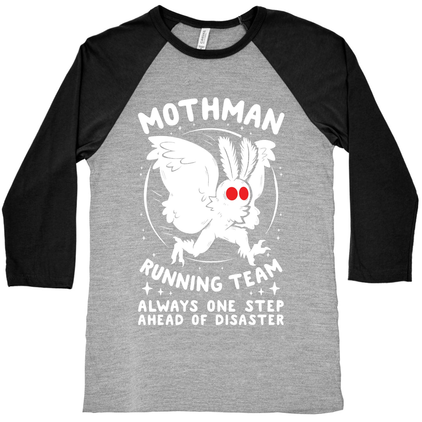 Mothman Running Team Baseball Tee