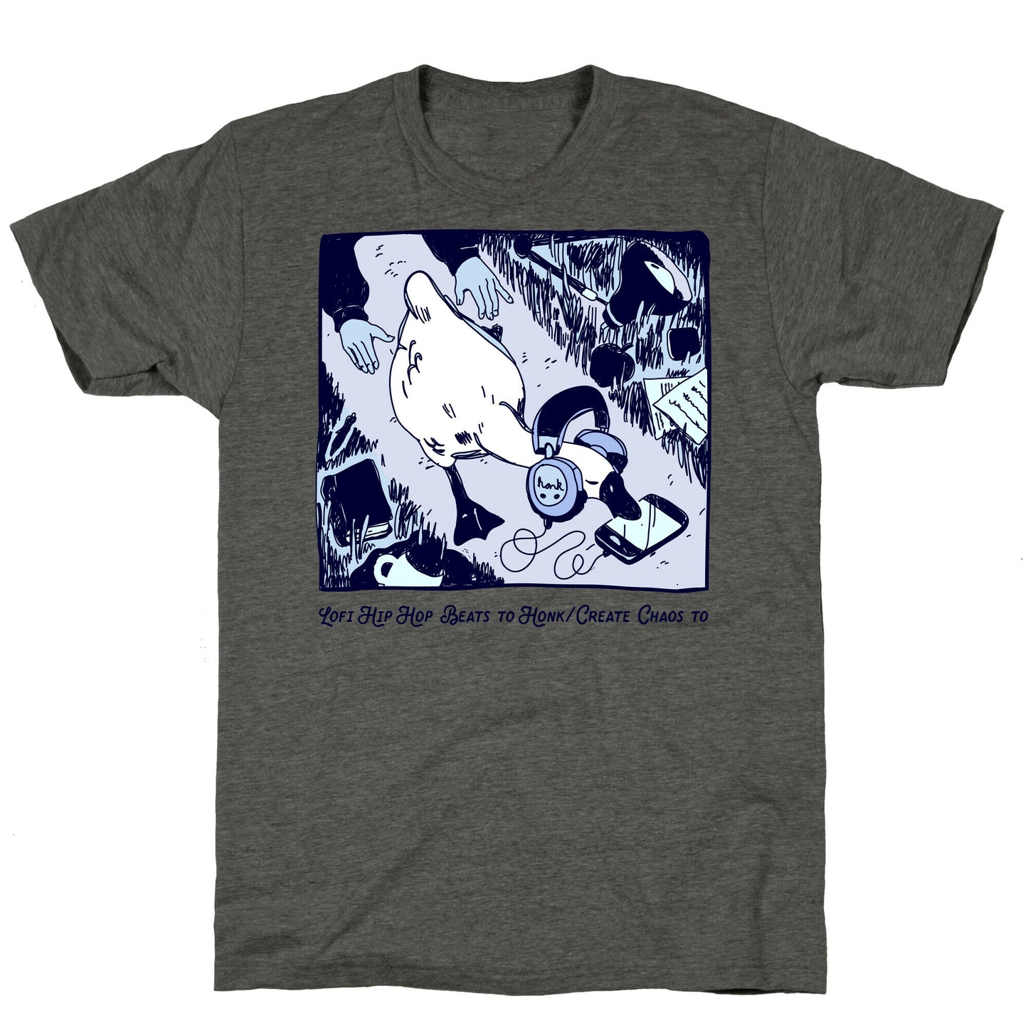 Lofi Hip Hop Goose Unisex Triblend Tee
