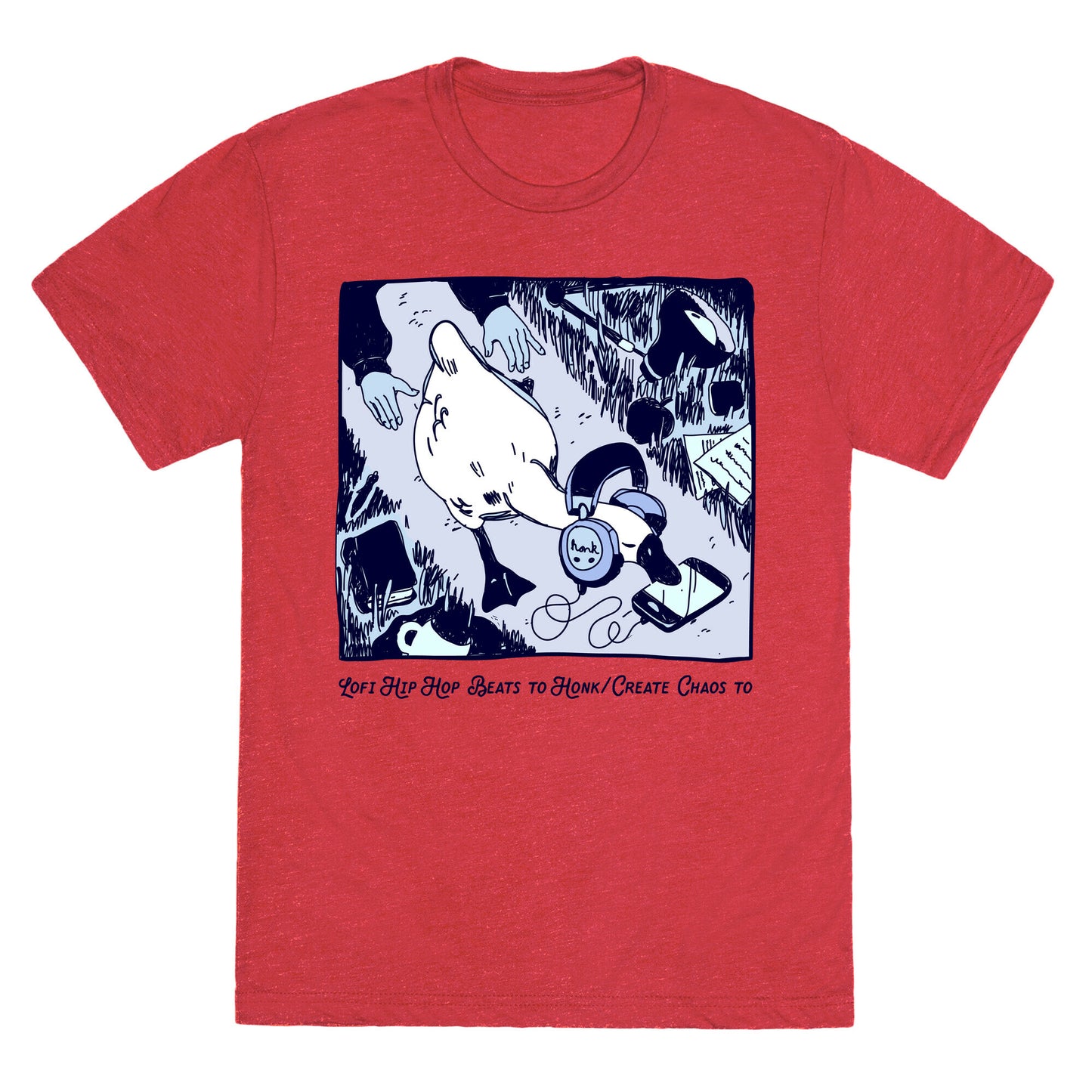 Lofi Hip Hop Goose Unisex Triblend Tee