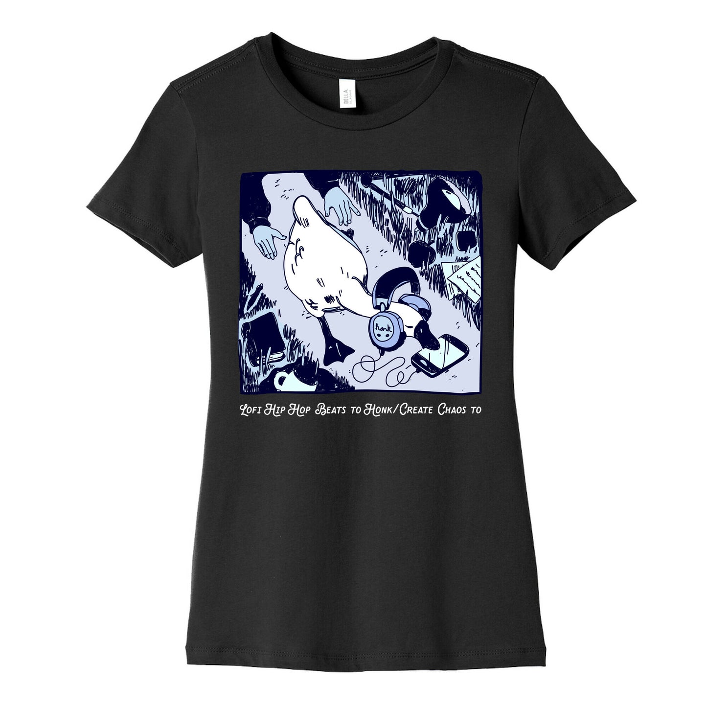 Lofi Hip Hop Goose Women's Cotton Tee