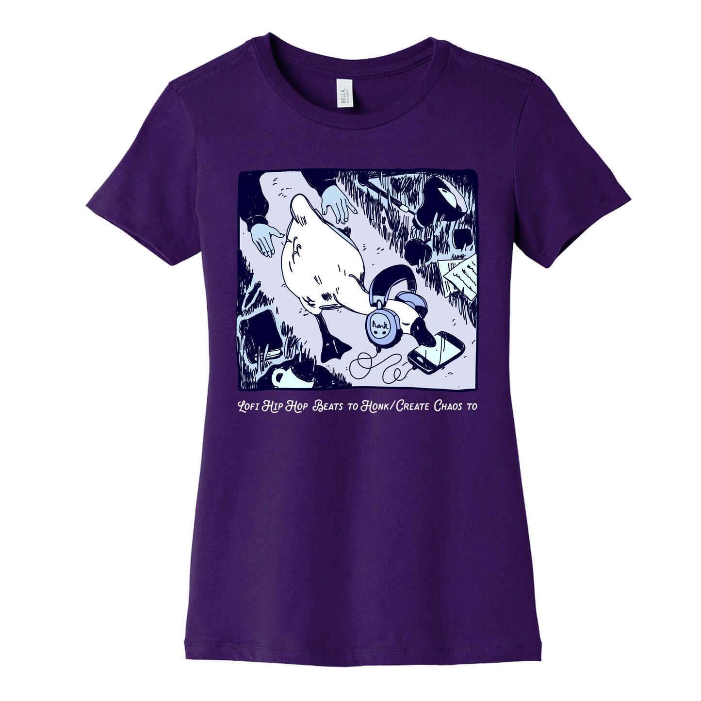 Lofi Hip Hop Goose Women's Cotton Tee