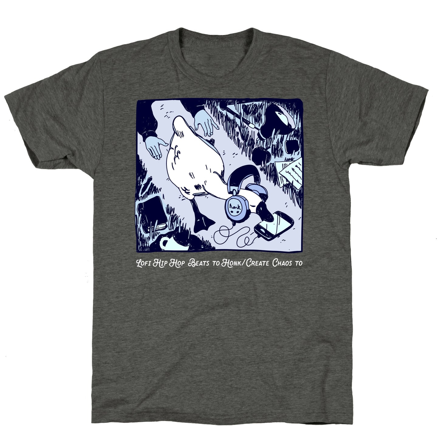 Lofi Hip Hop Goose Unisex Triblend Tee