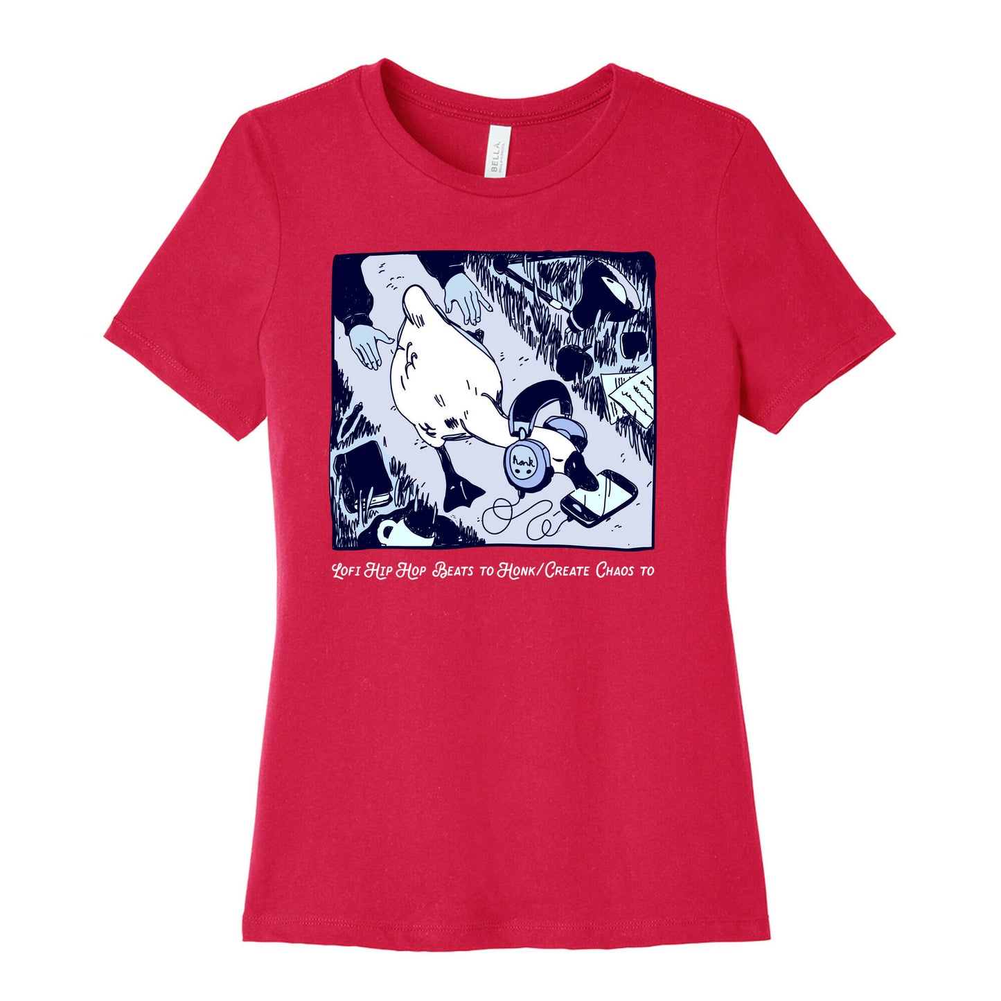 Lofi Hip Hop Goose Women's Cotton Tee