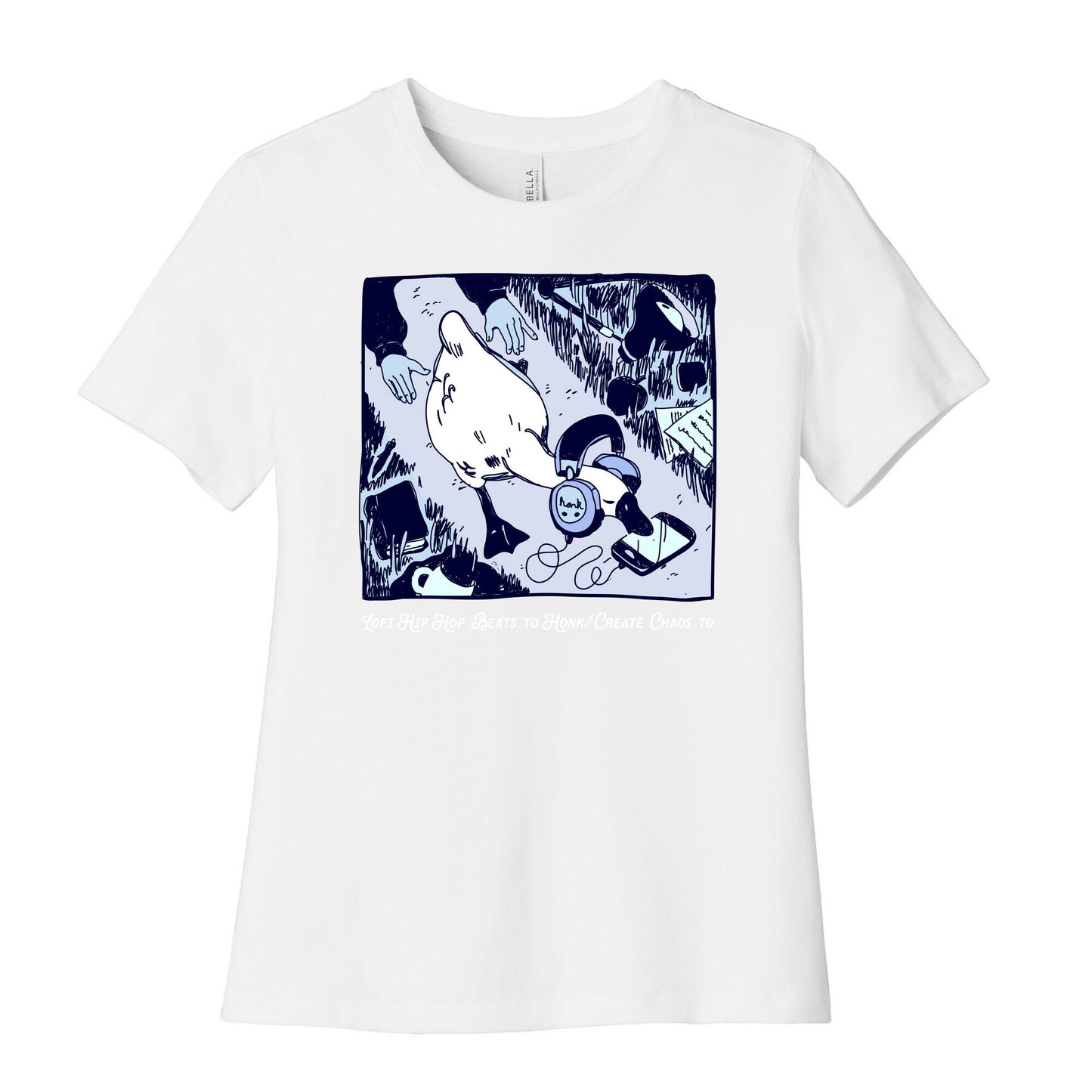Lofi Hip Hop Goose Women's Cotton Tee
