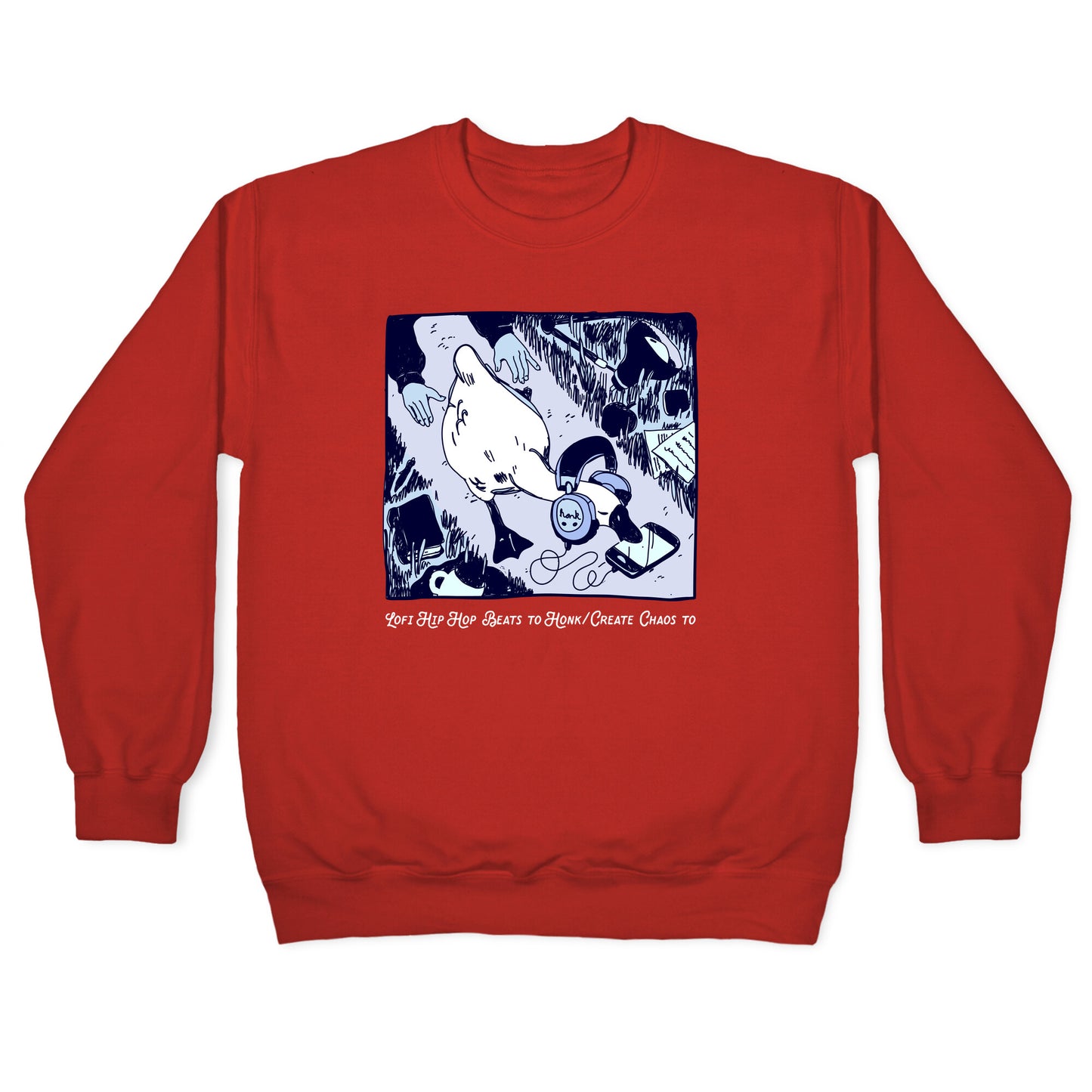 Lofi Hip Hop Goose Crewneck Sweatshirt