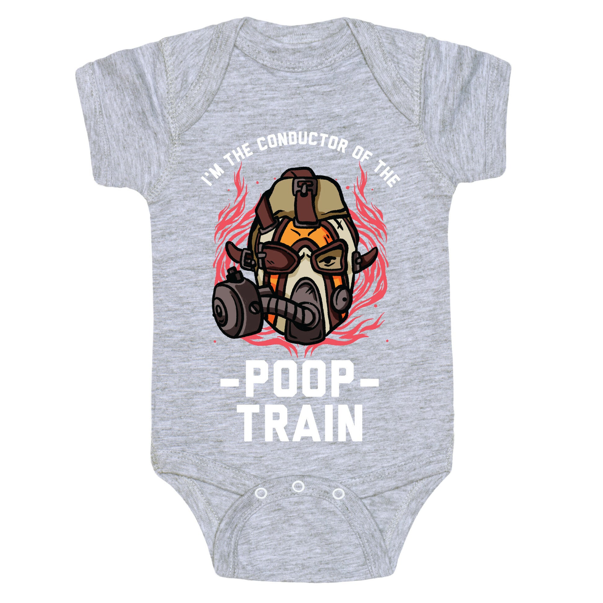 I'm the Conductor of the Poop Train Krieg Parody Baby One Piece