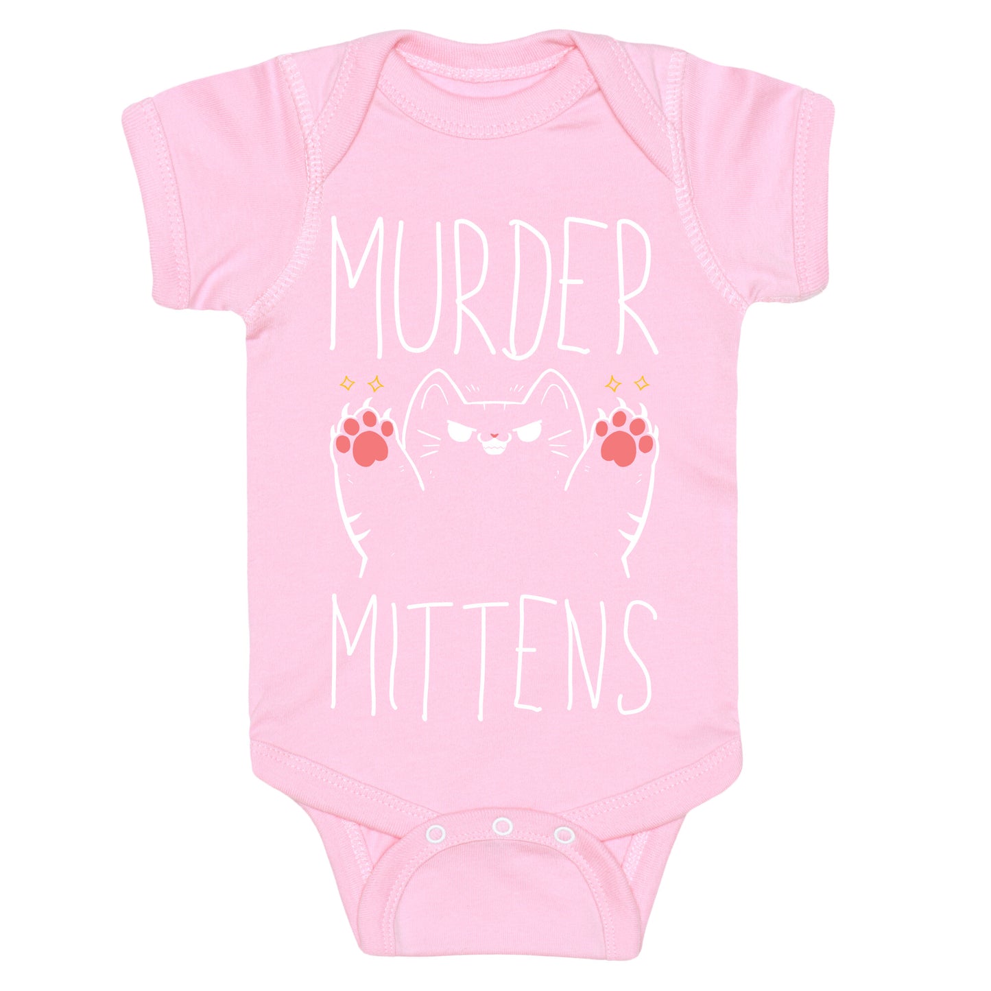 Murder Mittens Baby One Piece
