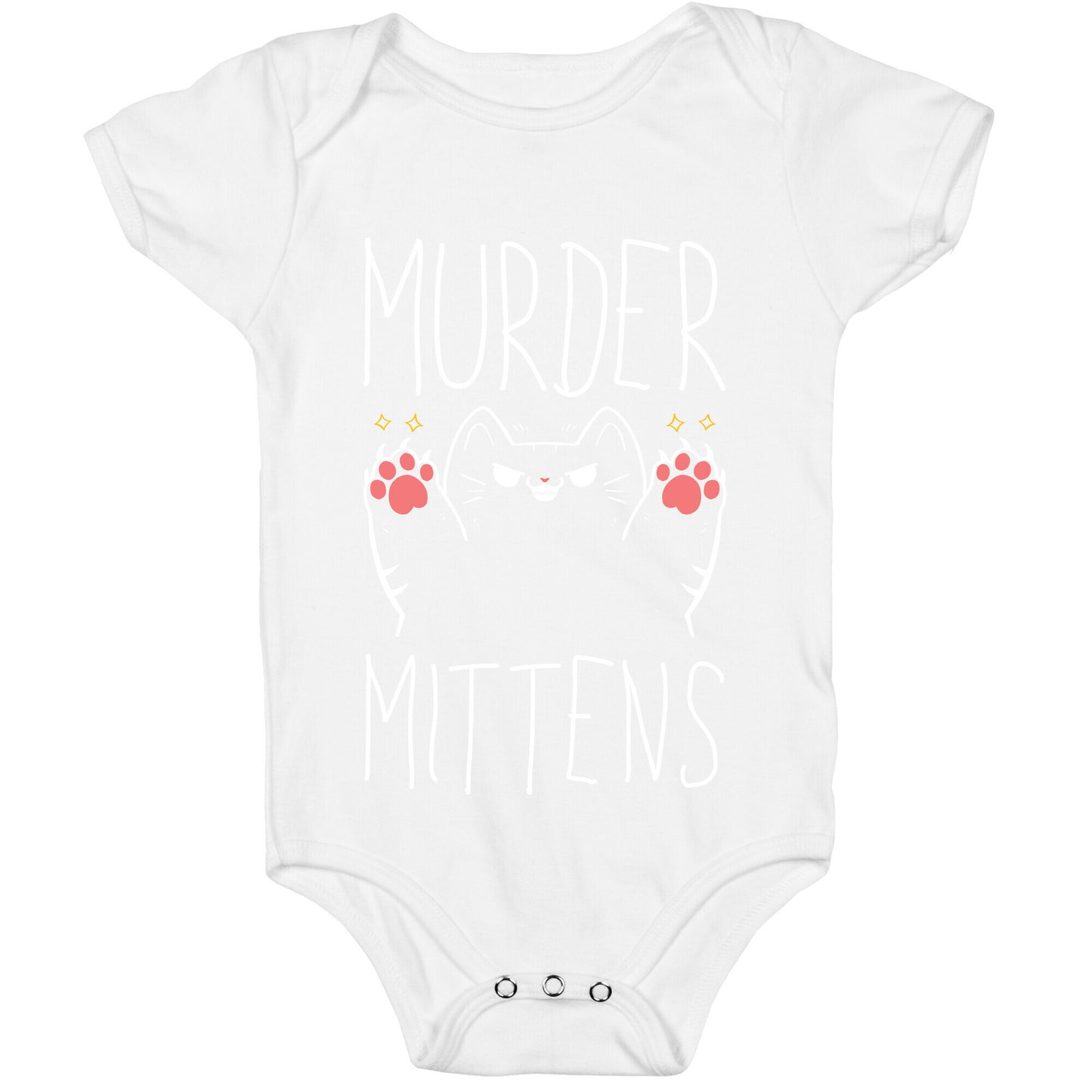 Murder Mittens Baby One Piece
