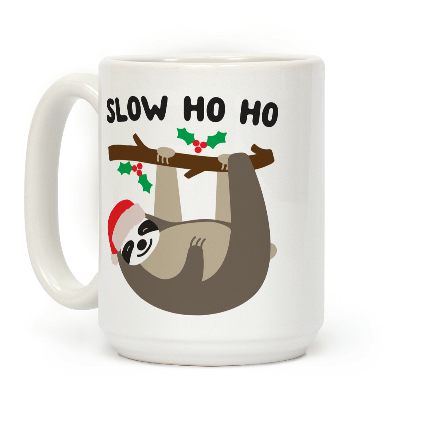 Slow Ho Ho Santa Sloth Coffee Mug