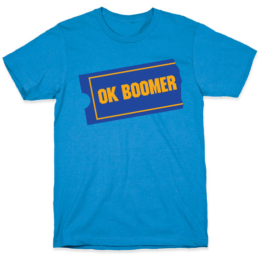 Ok Boomer Blockbuster Parody T-Shirt