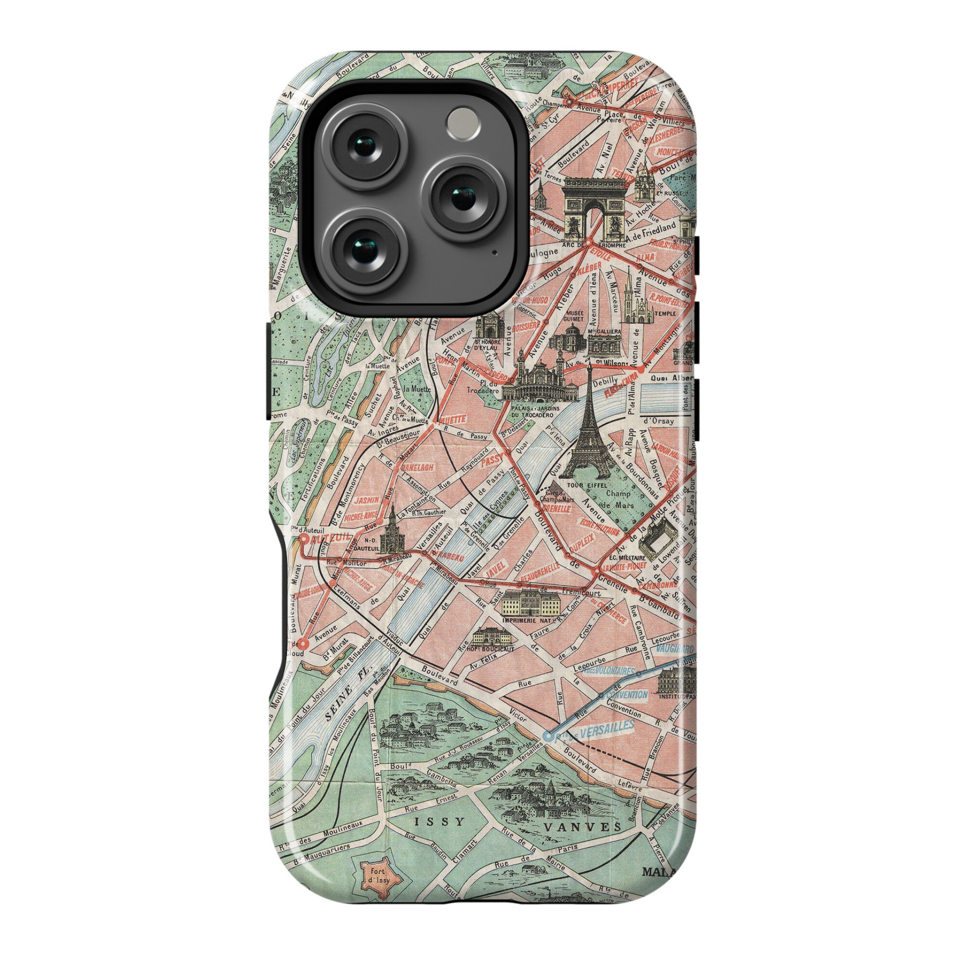 Vintage Paris Map Phone Case