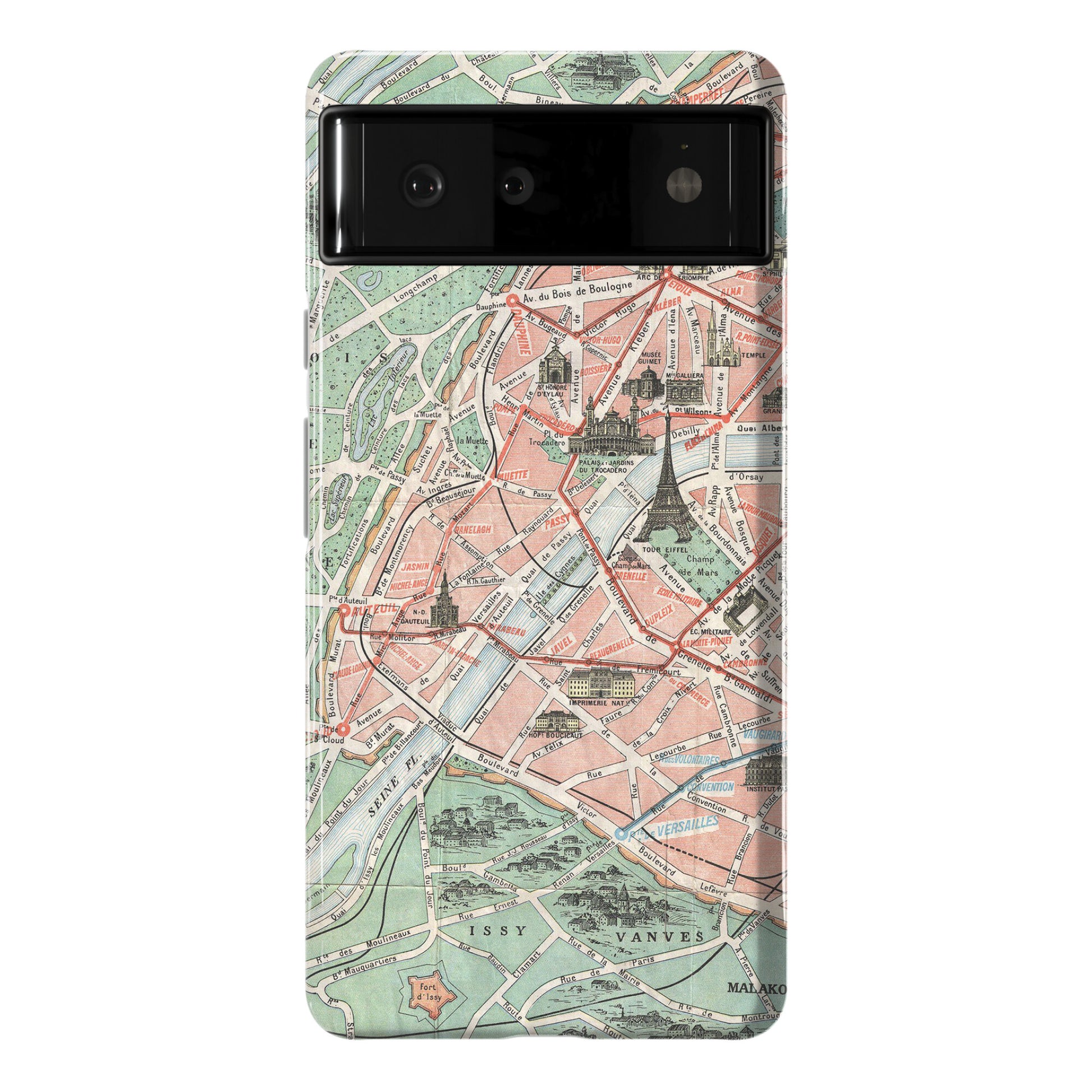 Vintage Paris Map Phone Case