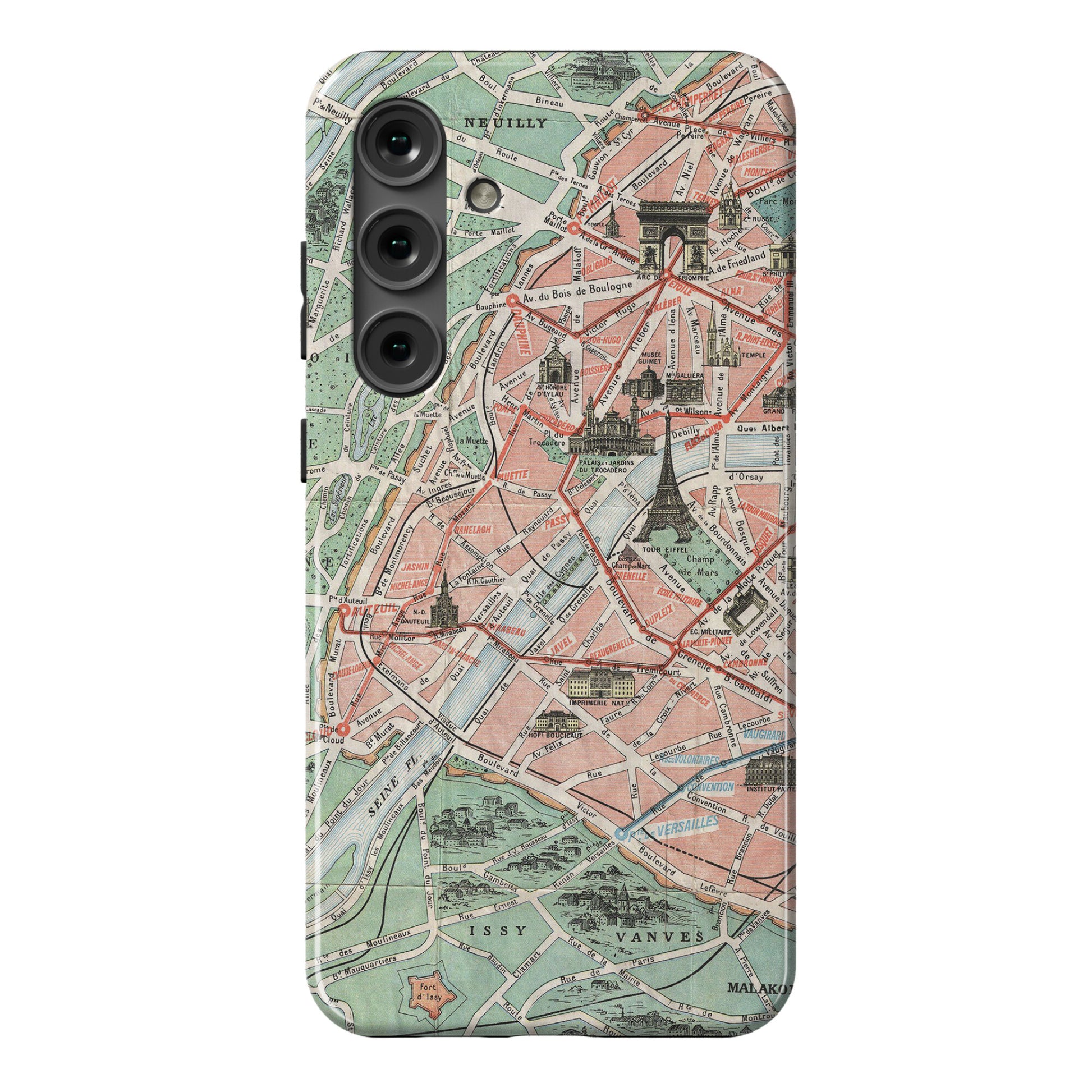 Vintage Paris Map Phone Case