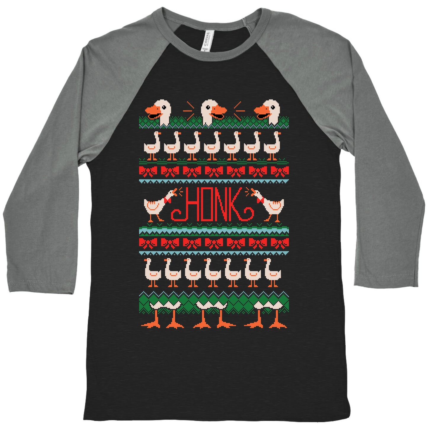 Ugly Goose Sweater Baseball Tee
