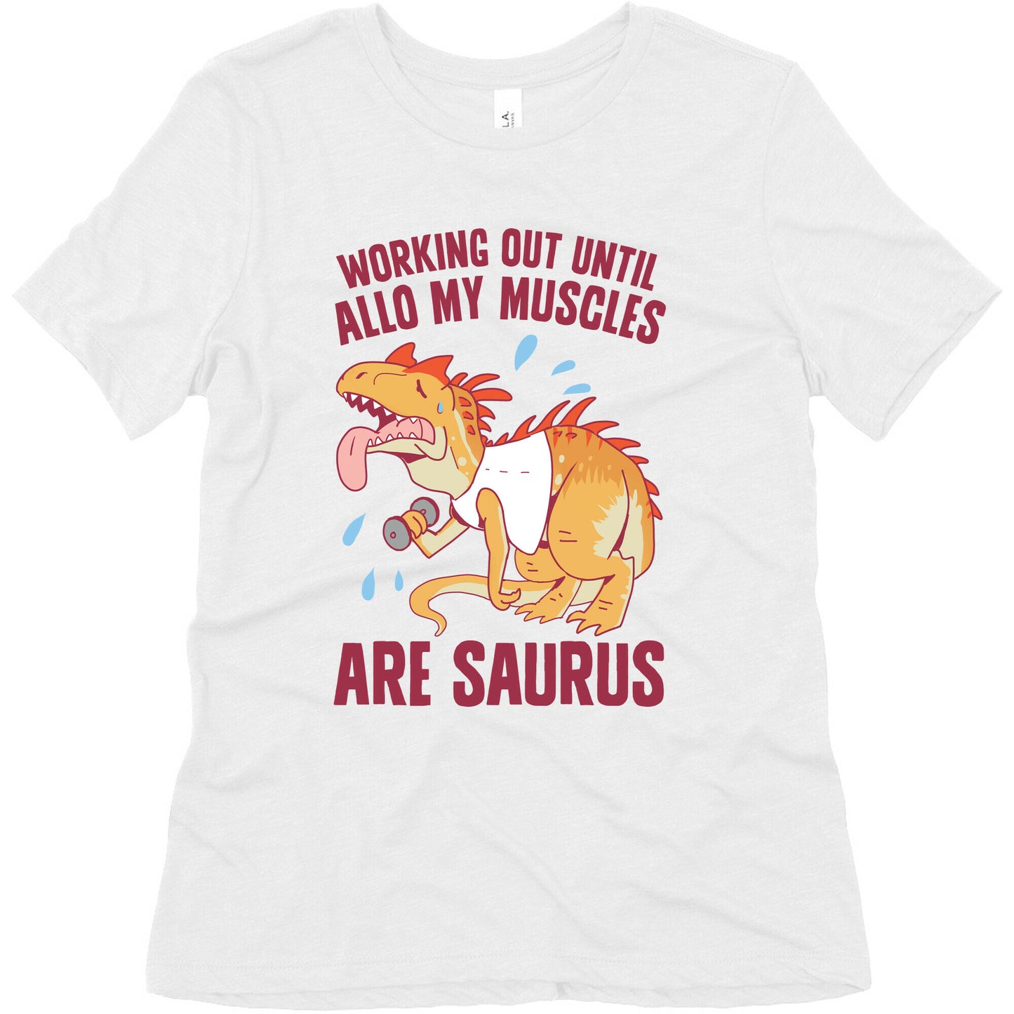 Working Out Until Allo My Muscles Are Saurus Women's Triblend Tee