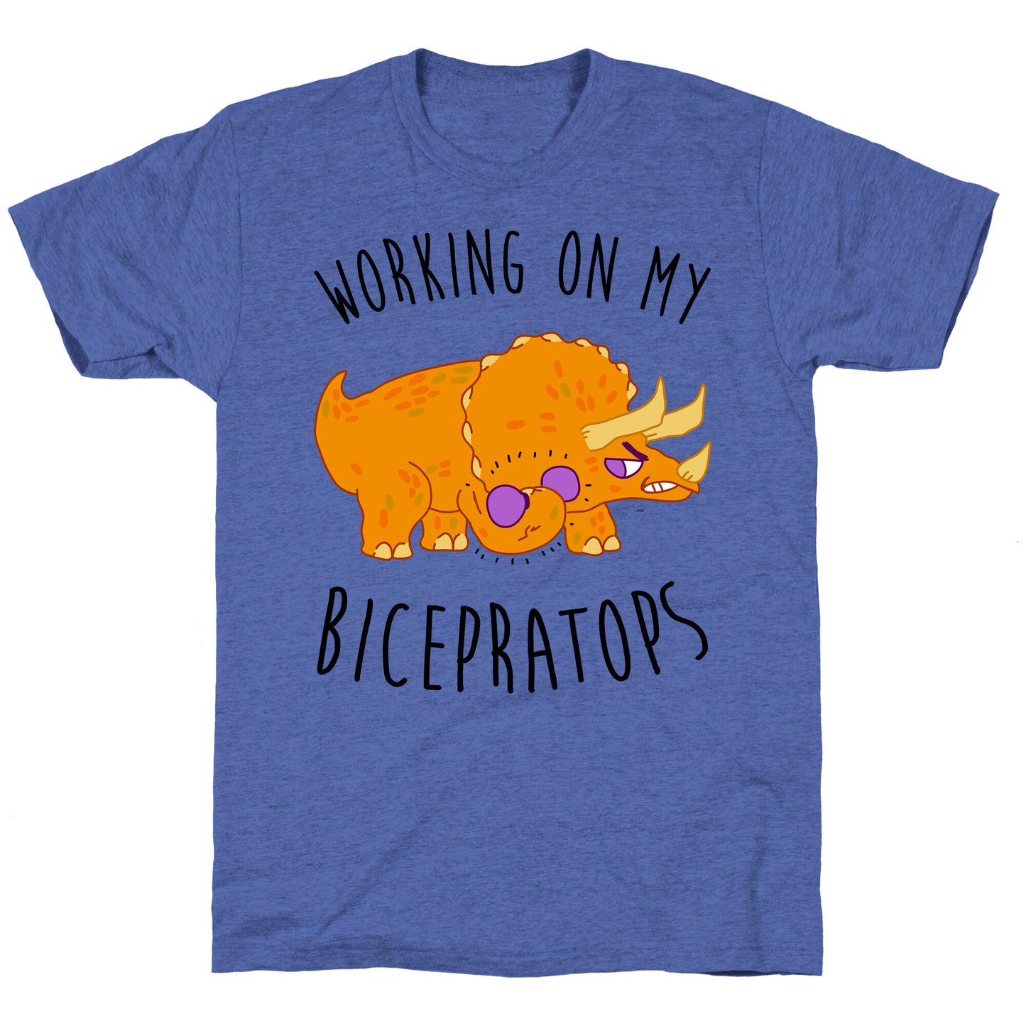 Working on My Bicepratops Unisex Triblend Tee