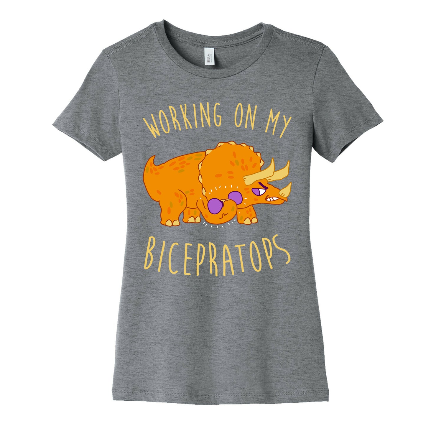 Working on My Bicepratops Women's Cotton Tee