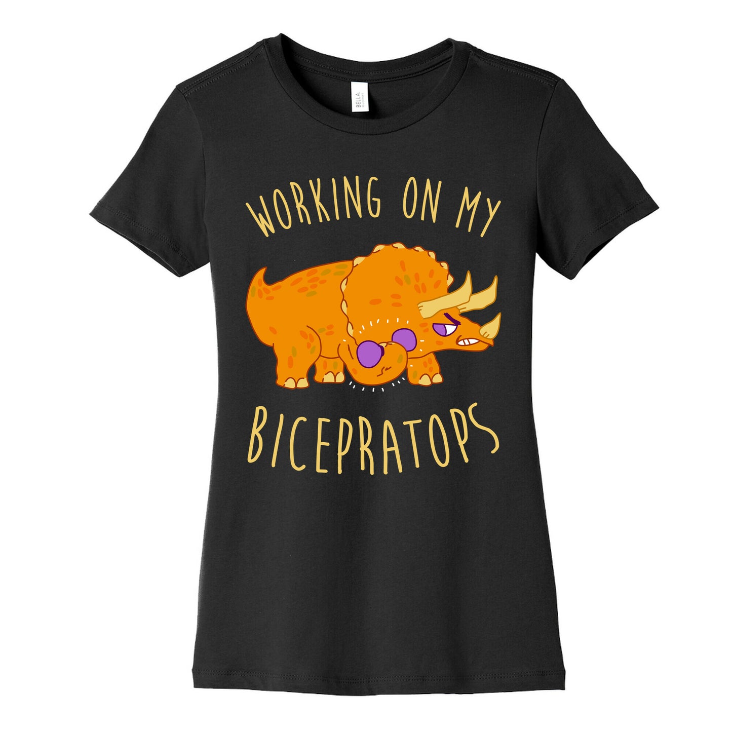 Working on My Bicepratops Women's Cotton Tee