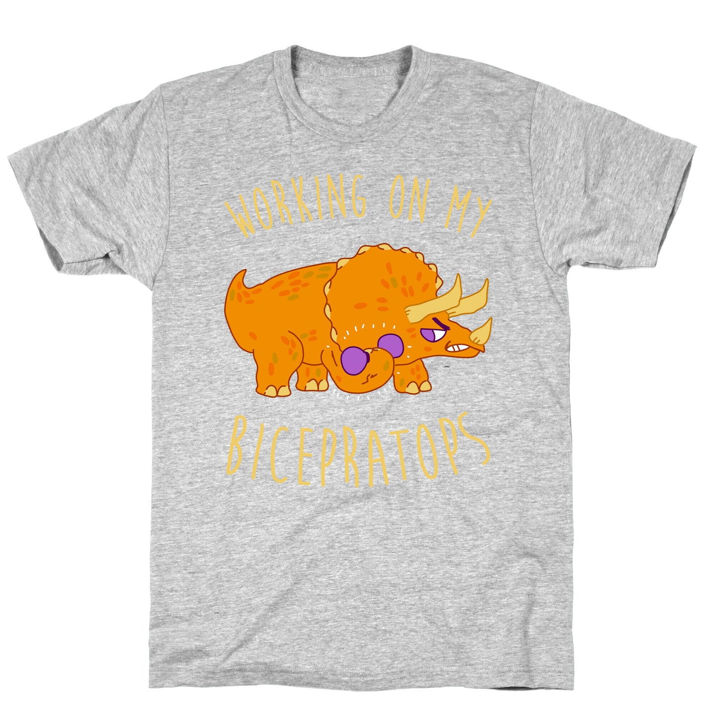 Working on My Bicepratops T-Shirt