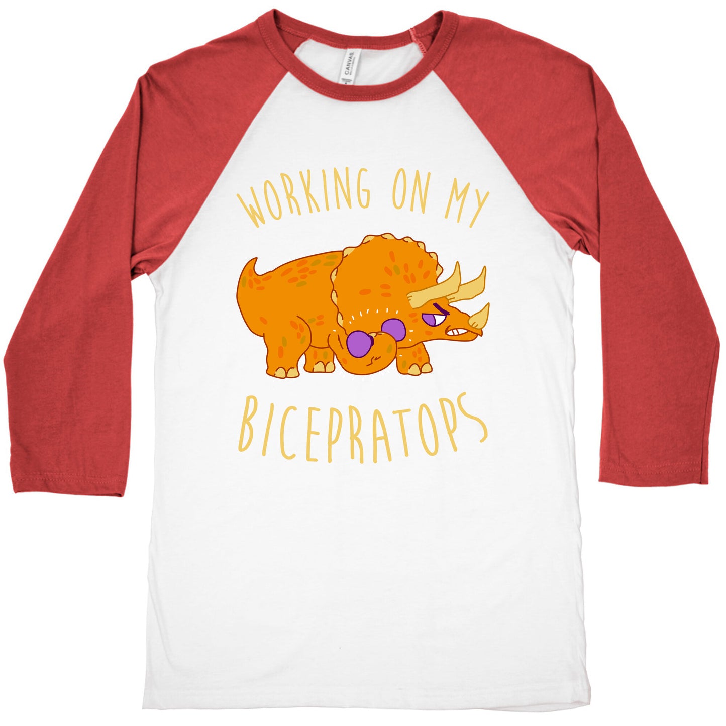 Working on My Bicepratops Baseball Tee