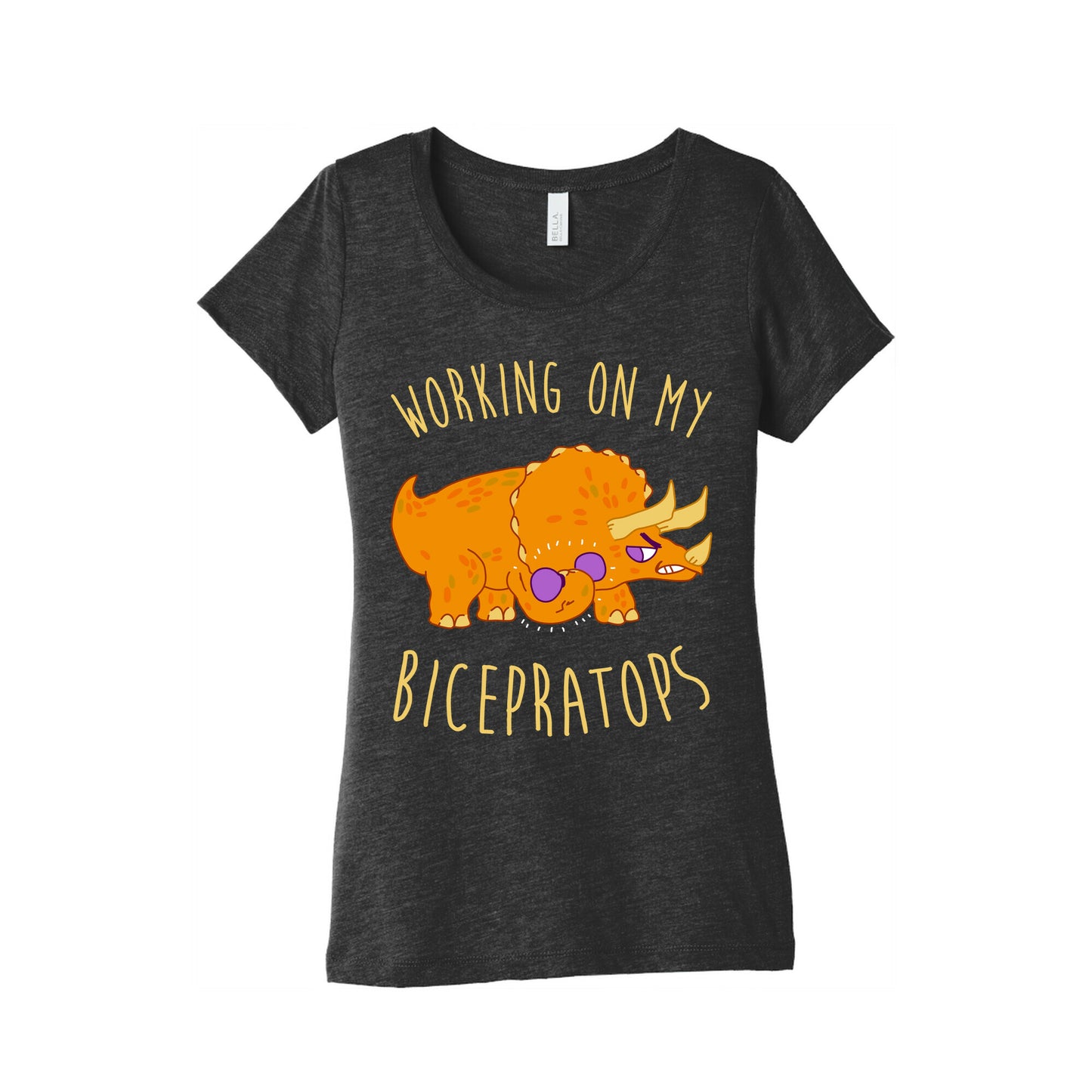 Working on My Bicepratops Women's Triblend Tee
