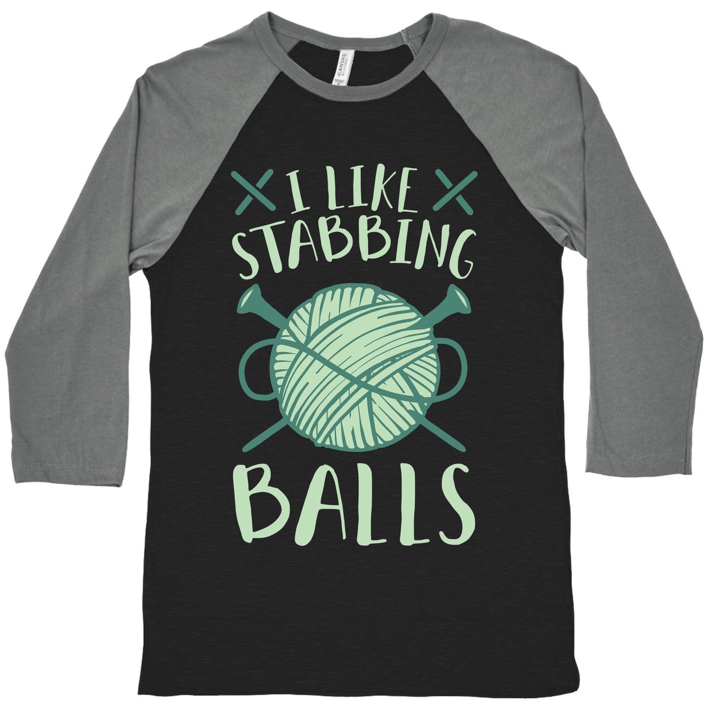 I Like Stabbing Balls Baseball Tee