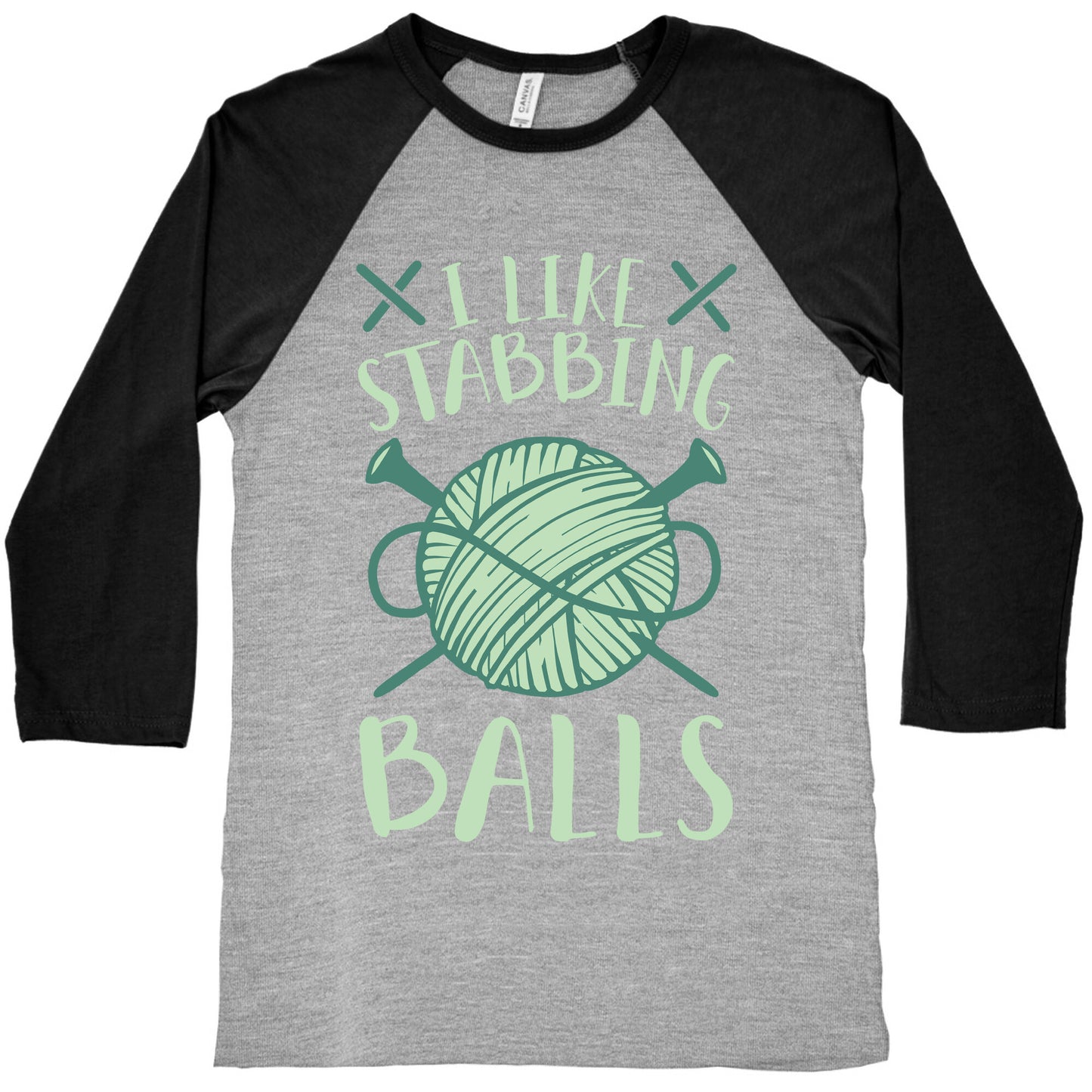 I Like Stabbing Balls Baseball Tee
