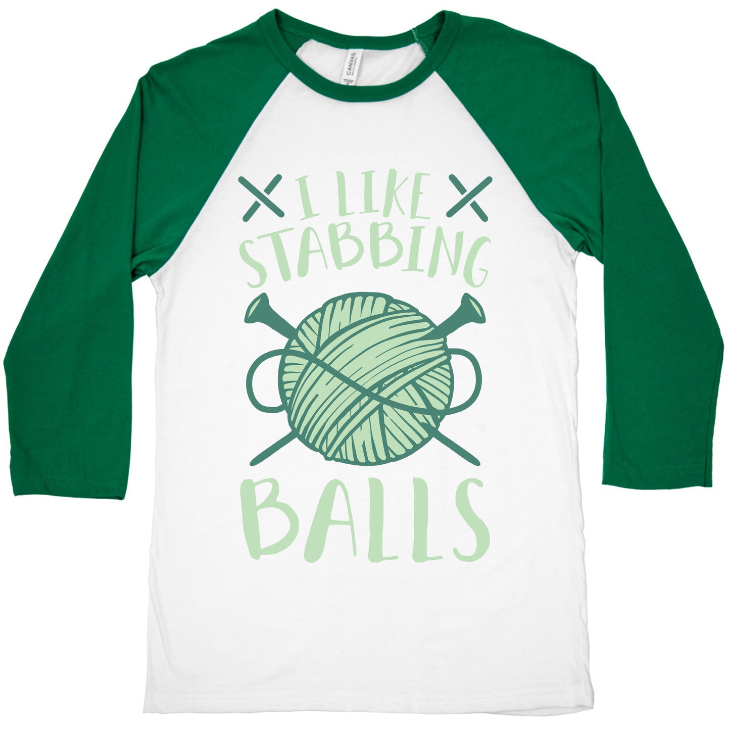 I Like Stabbing Balls Baseball Tee
