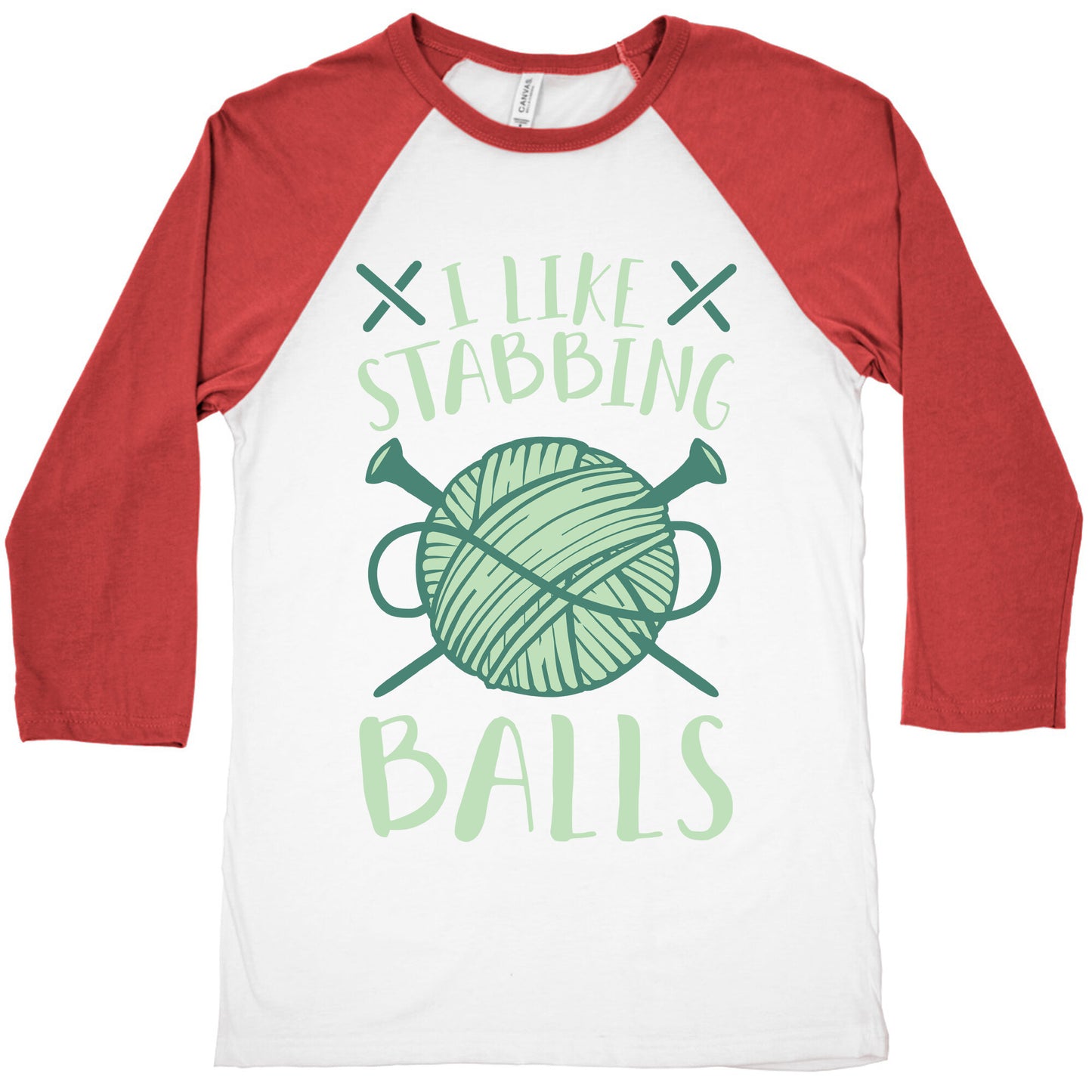 I Like Stabbing Balls Baseball Tee