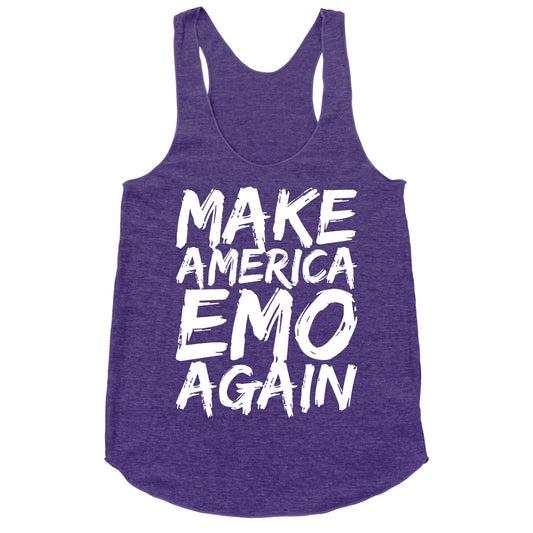 Make America Emo Again Racerback Tank