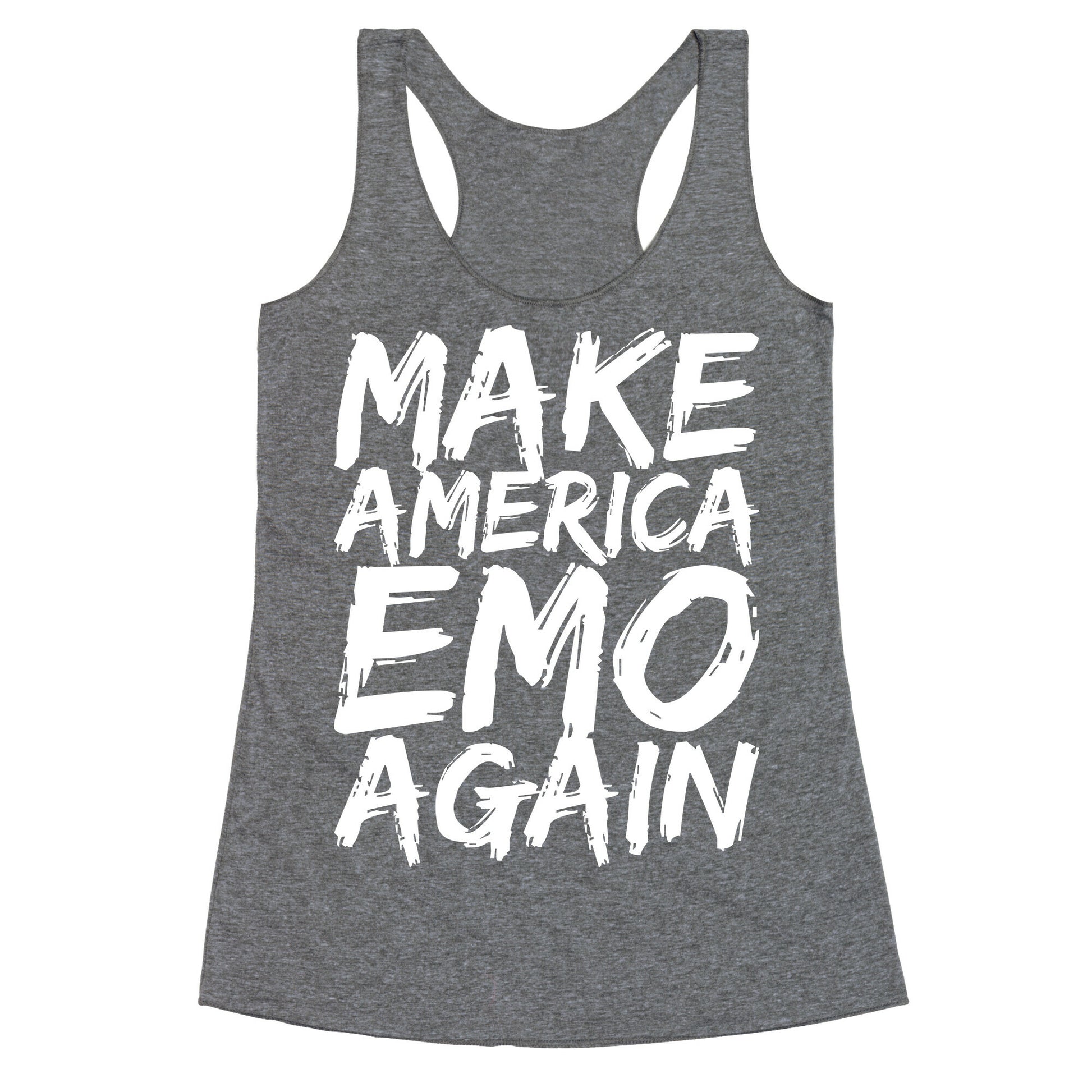 Make America Emo Again Racerback Tank