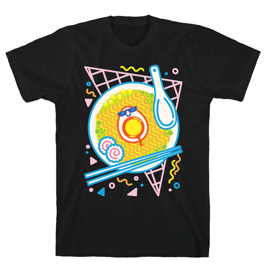 Rad-men (Rad Ramen) White Print T-Shirt