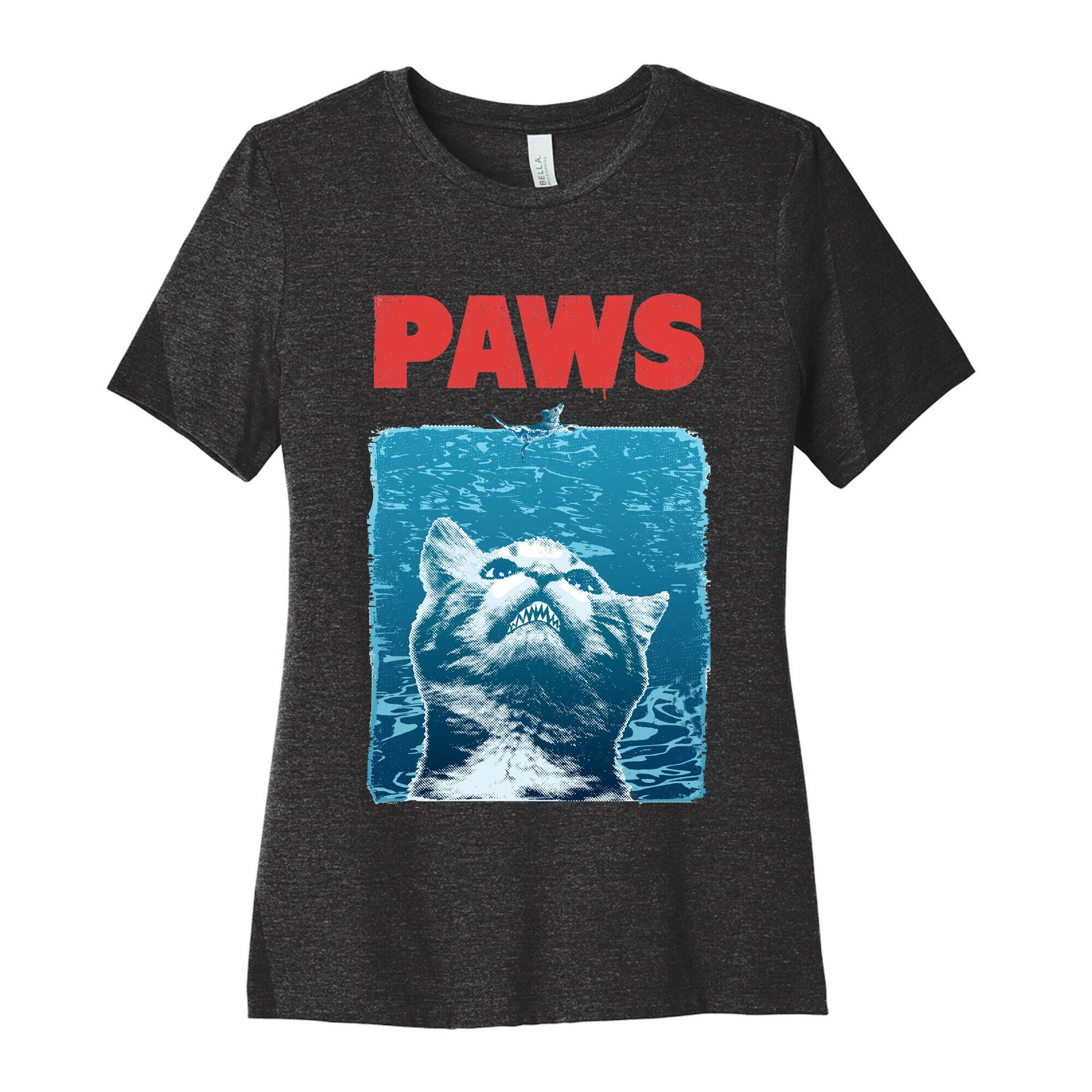 PAWS (Jaws Parody) Women's Cotton Tee