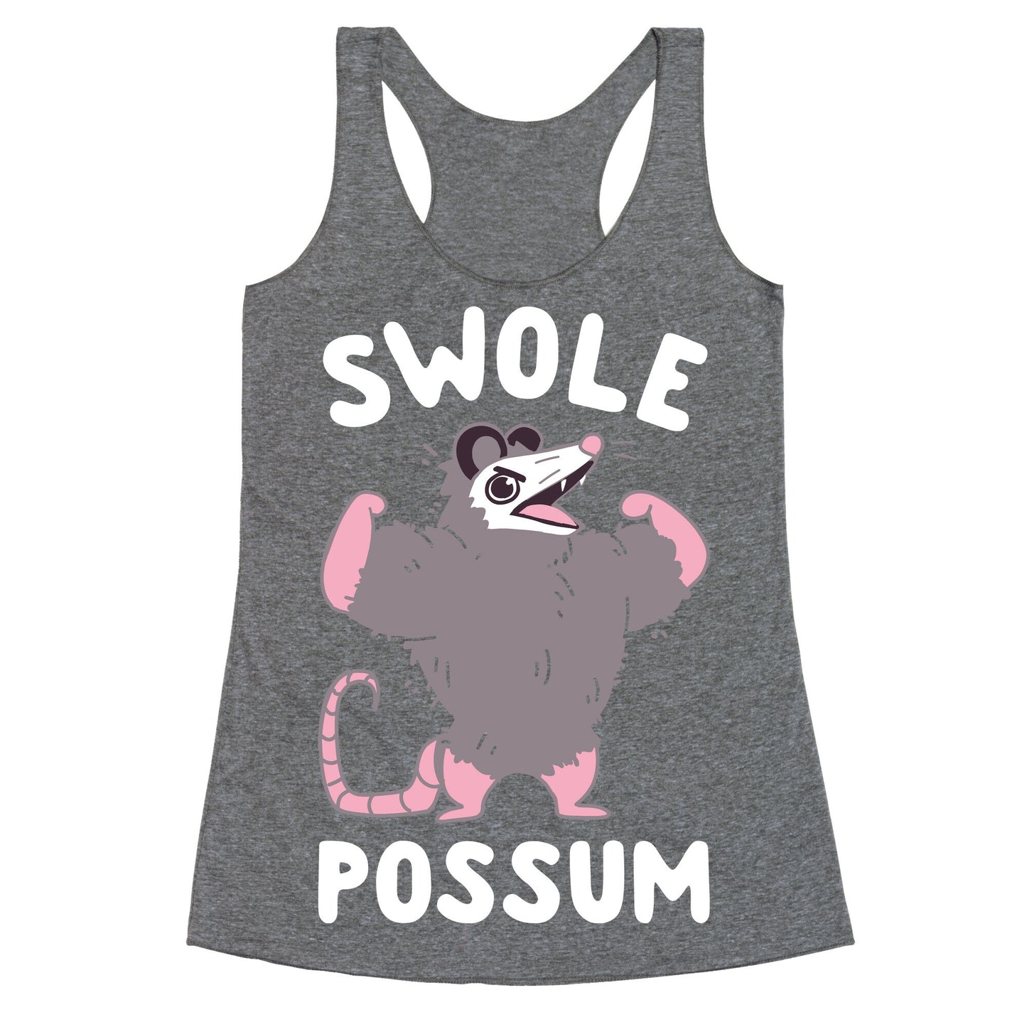 Swole Possum Racerback Tank
