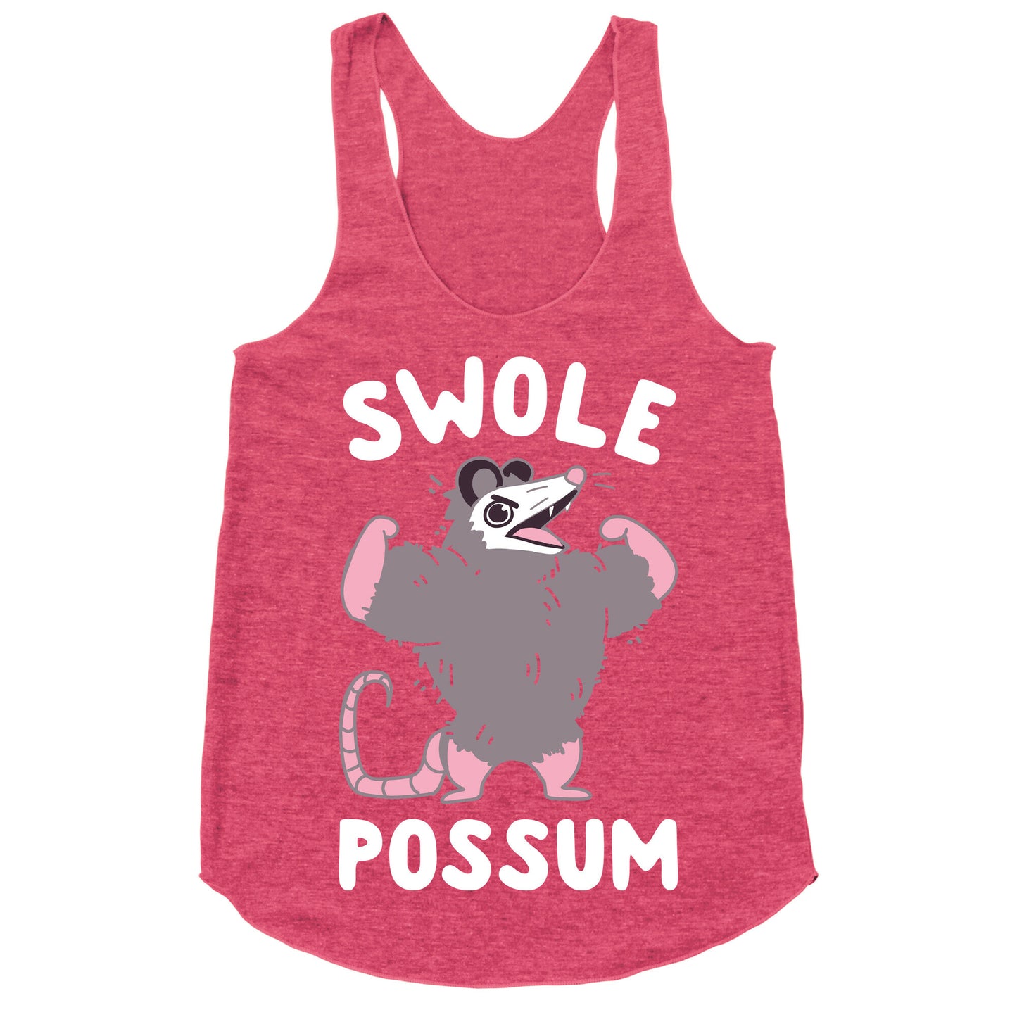 Swole Possum Racerback Tank