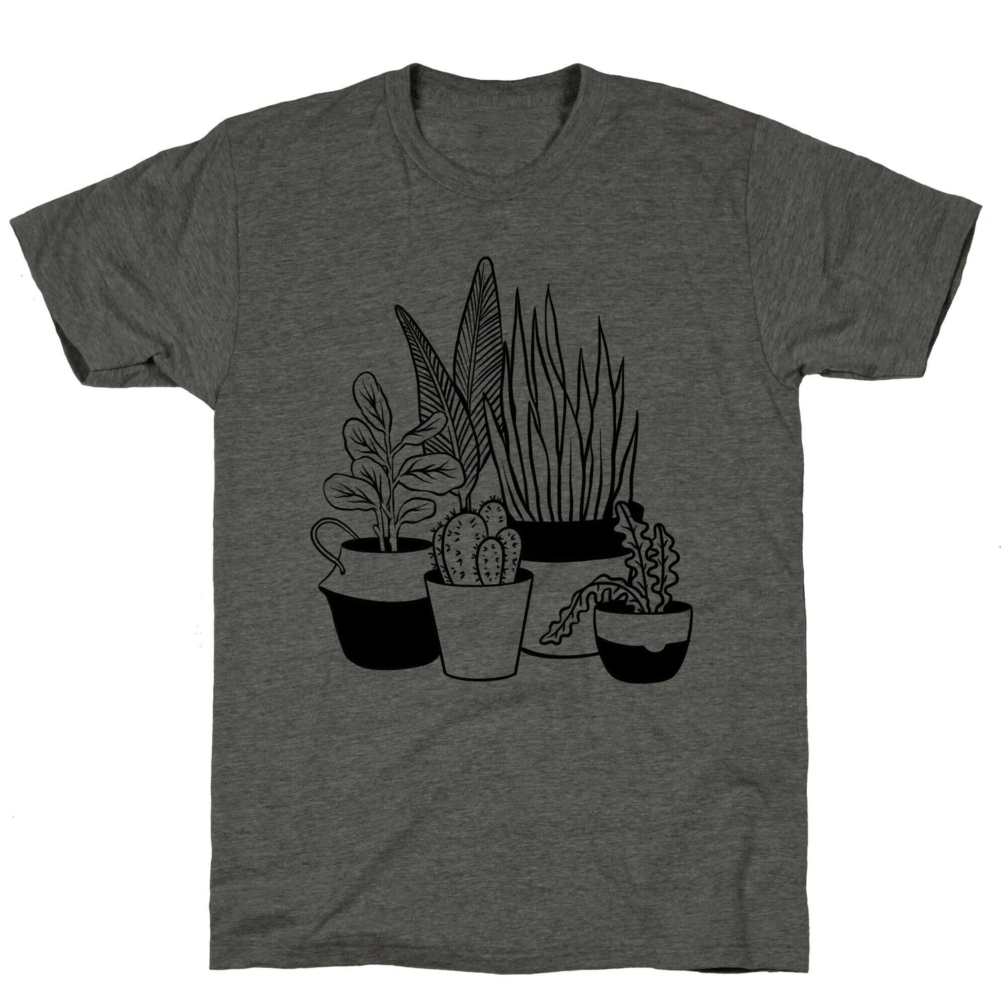 Houseplant Illustration Unisex Triblend Tee
