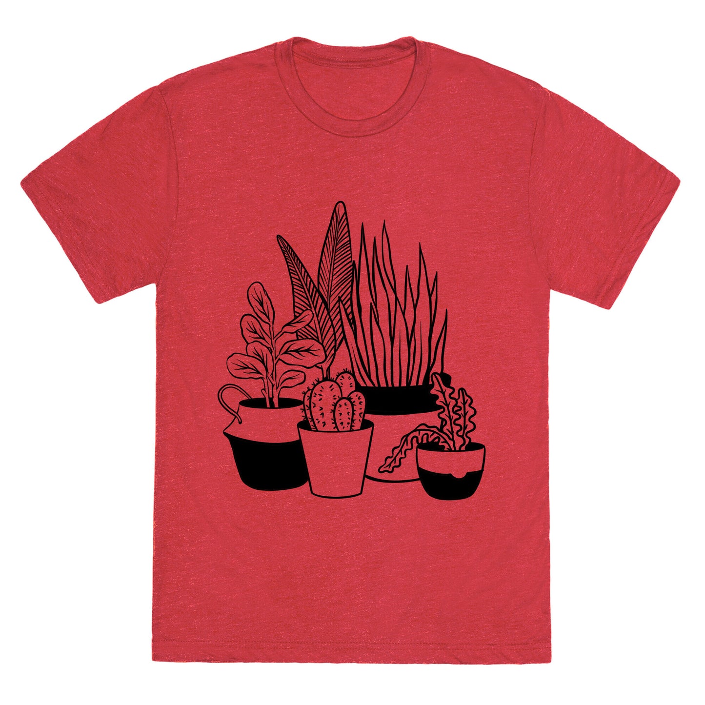 Houseplant Illustration Unisex Triblend Tee