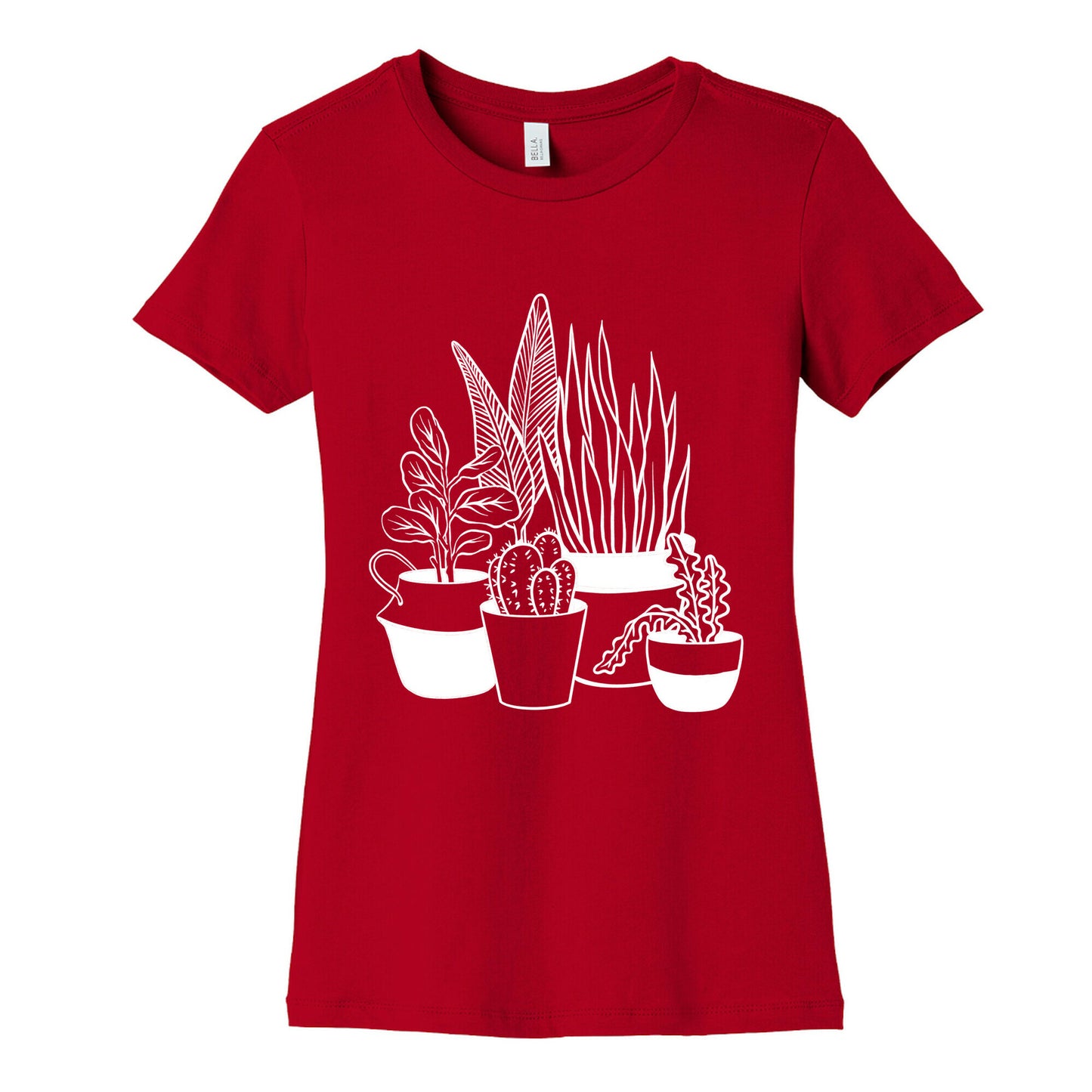 Houseplant Illustration Women's Cotton Tee