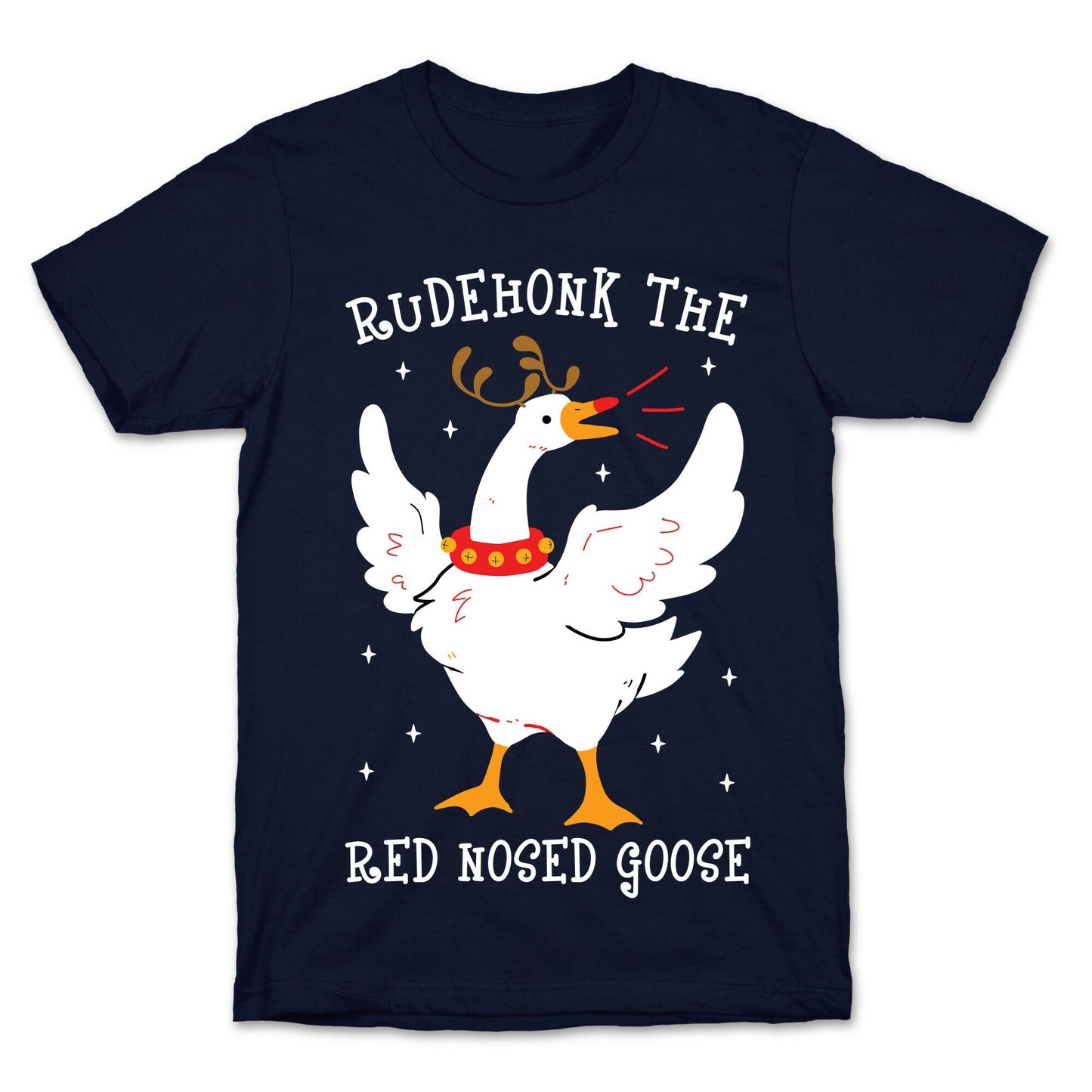 Rudehonk The Red Nosed Goose T-Shirt