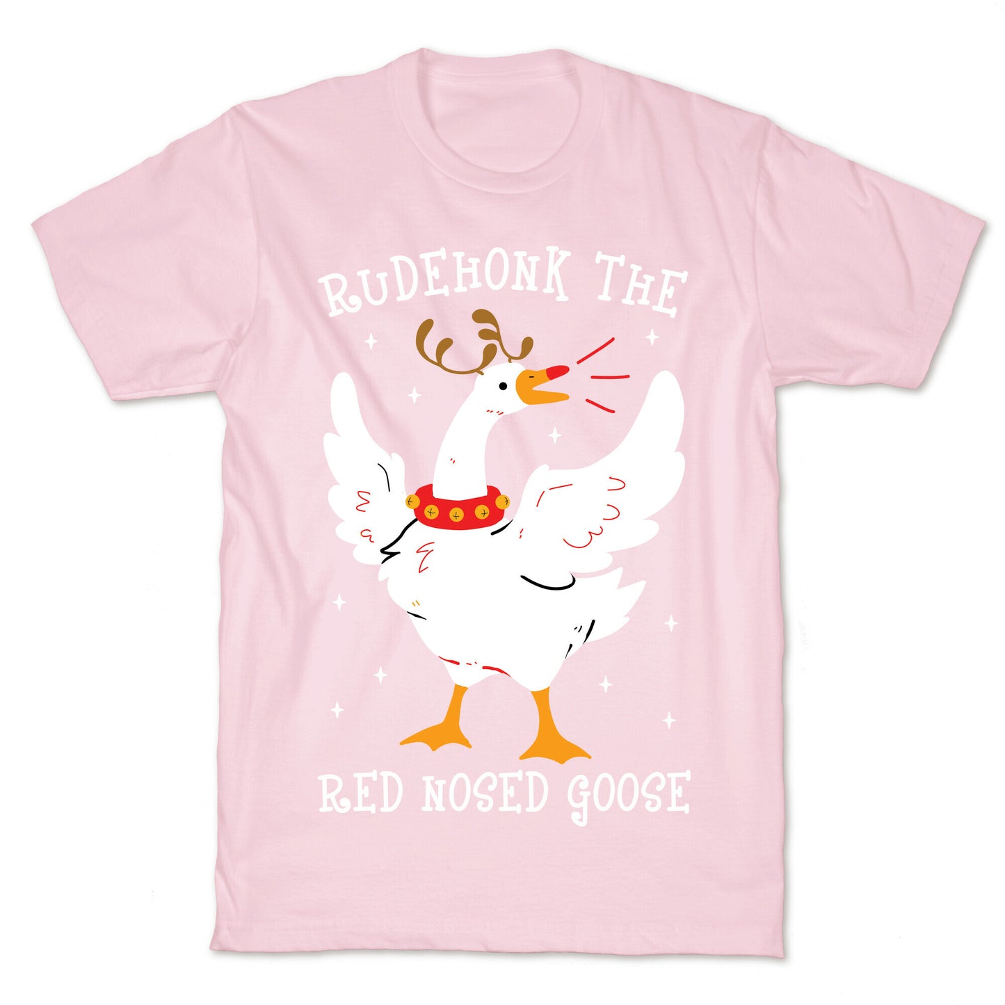 Rudehonk The Red Nosed Goose T-Shirt