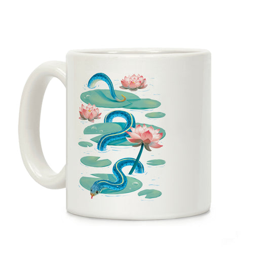Garter Among Lily Pads Coffee Mug