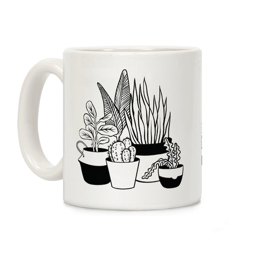 Houseplant Illustration Coffee Mug