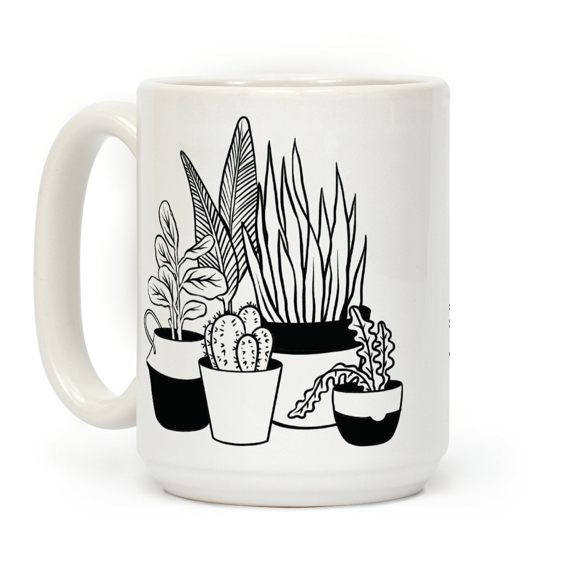 Houseplant Illustration Coffee Mug