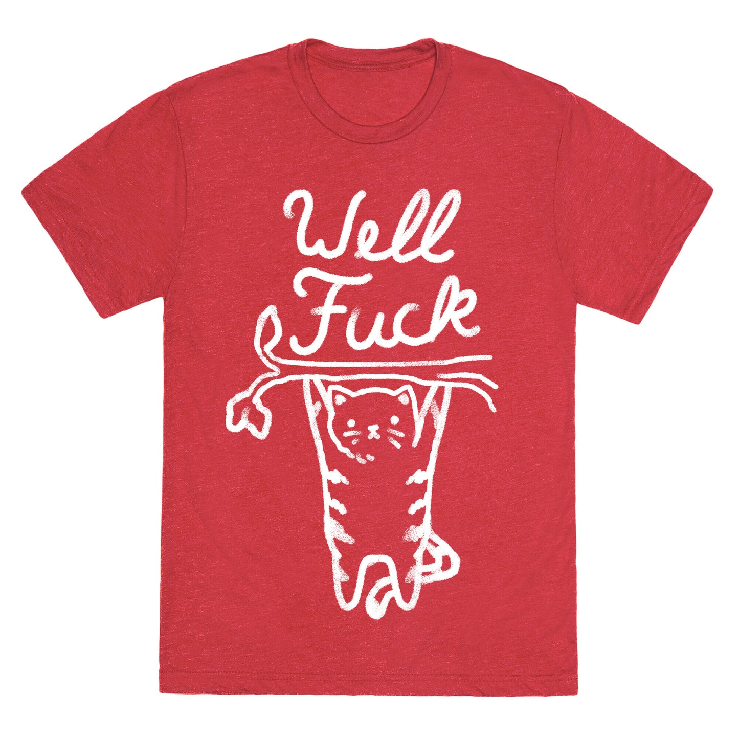 Well Fuck Cat Unisex Triblend Tee