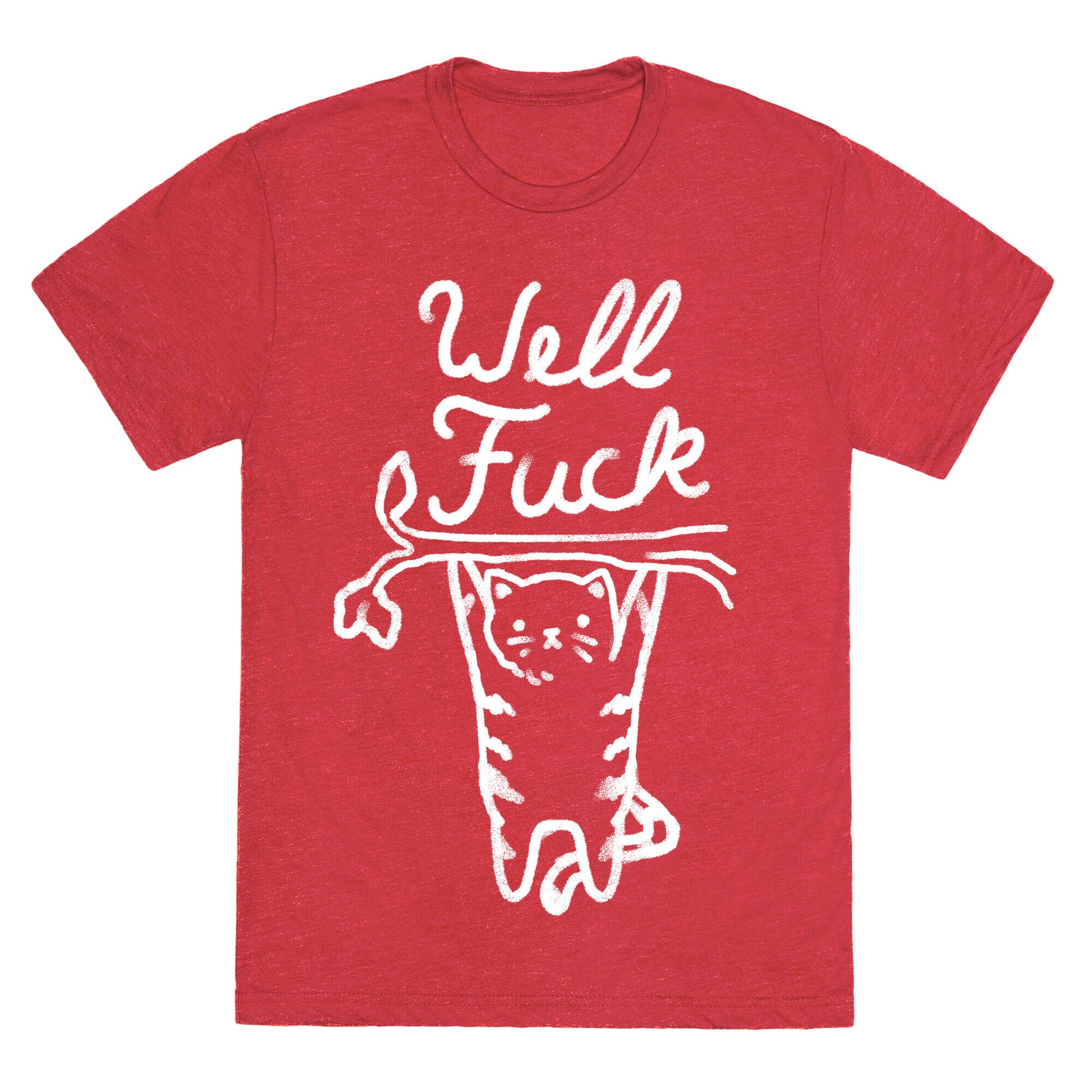 Well Fuck Cat Unisex Triblend Tee