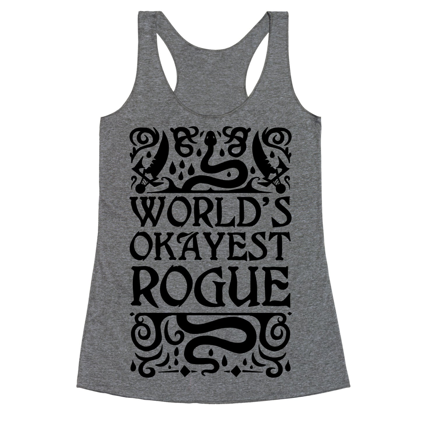 World's Okayest Rogue Racerback Tank
