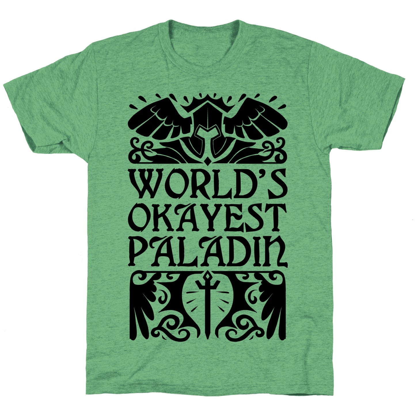 World's Okayest Paladin Unisex Triblend Tee