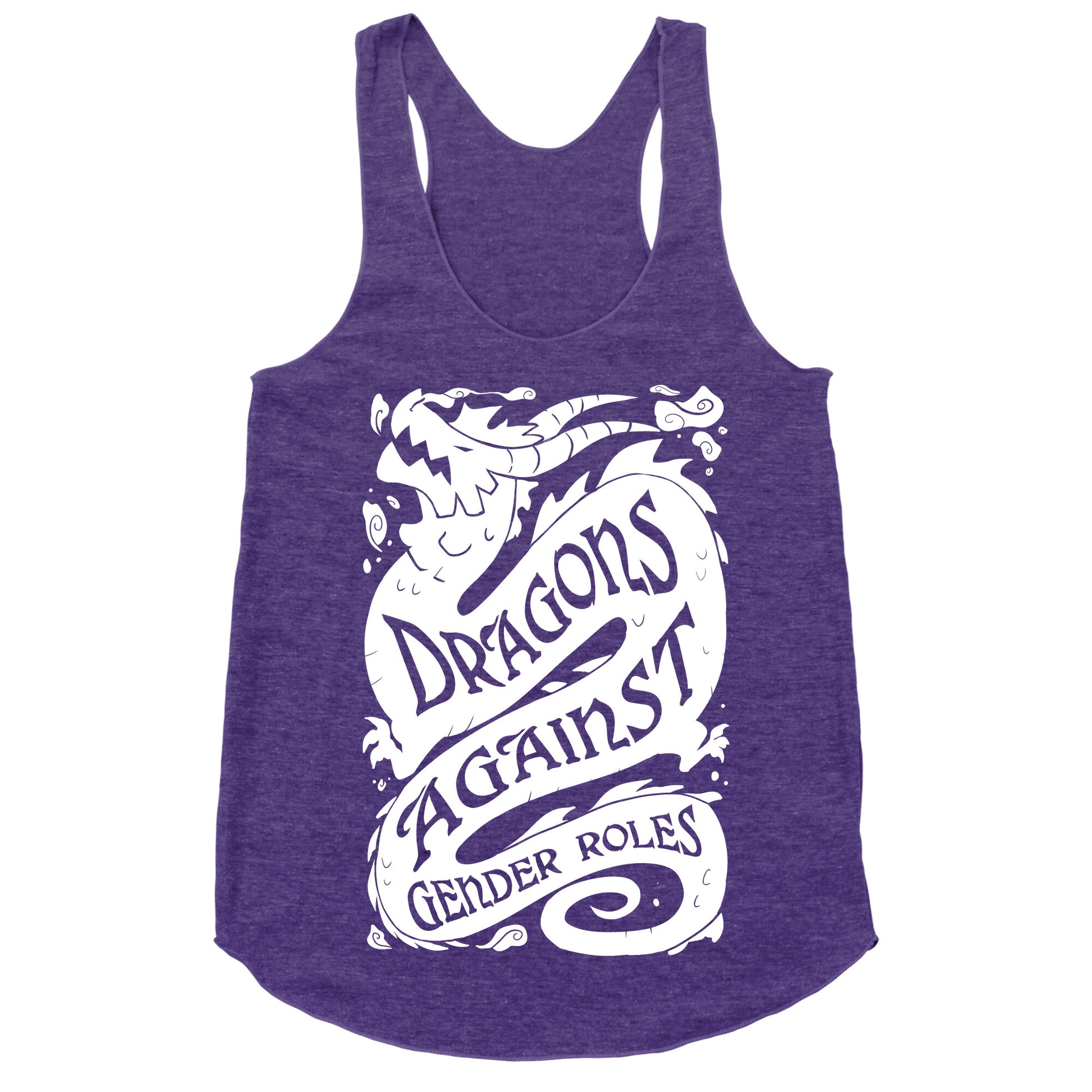 Dragons Against Gender Roles Racerback Tank