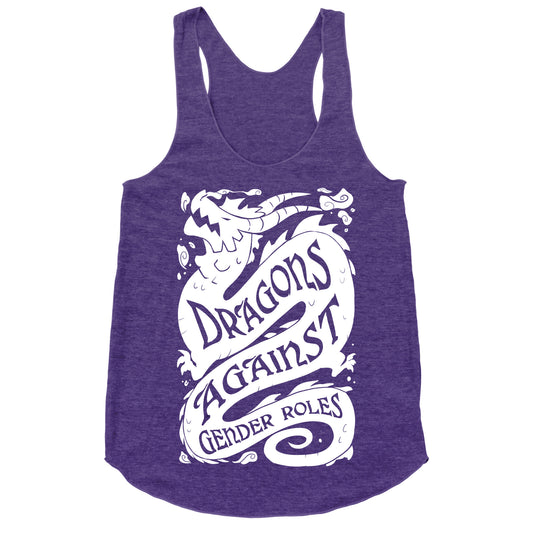 Dragons Against Gender Roles Racerback Tank